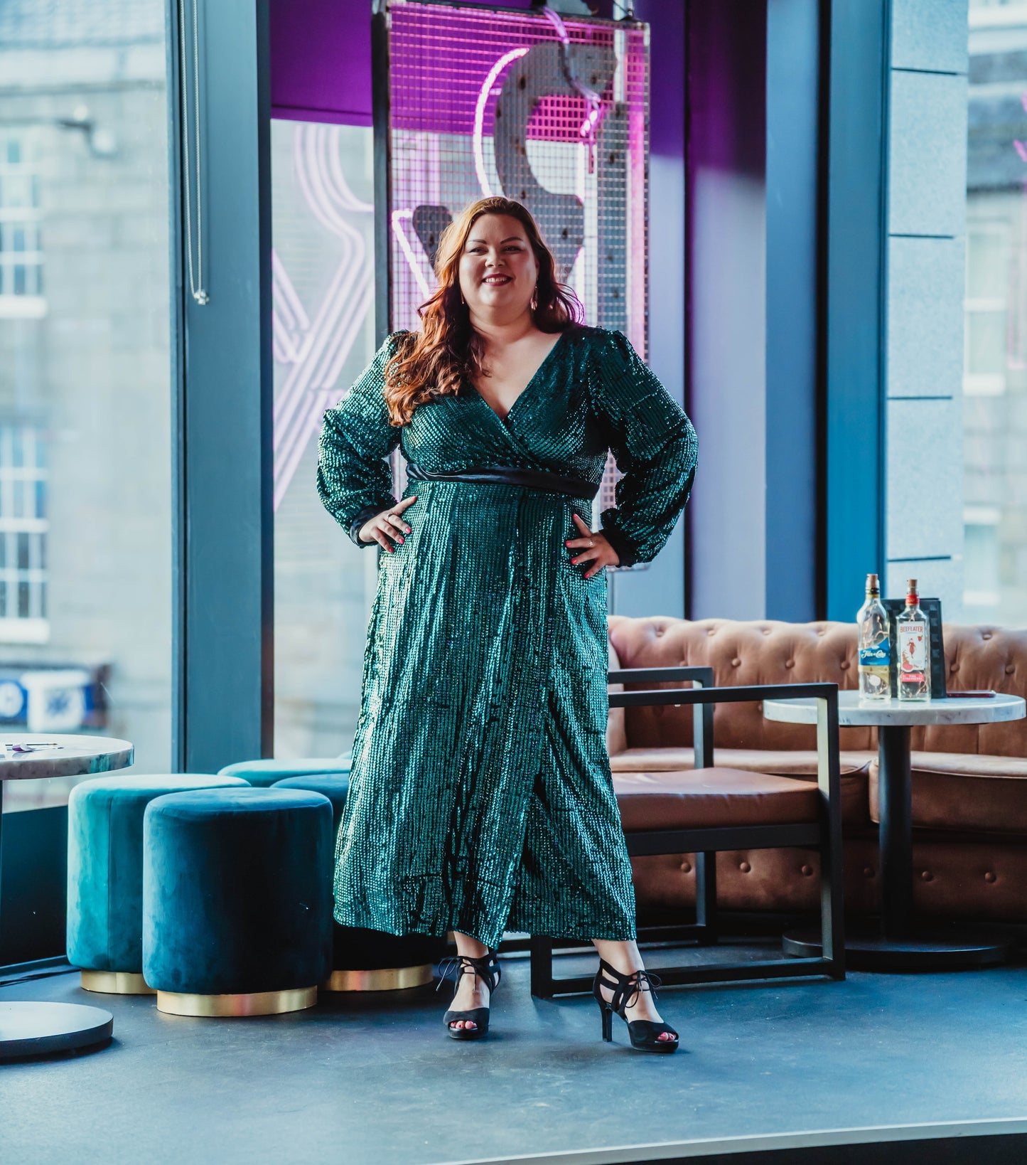 Lovedrobe Luxe Fully Embellished Velvet Midi Dress