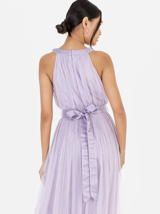 Anaya With Love Dusty Lilac Halter Maxi Dress