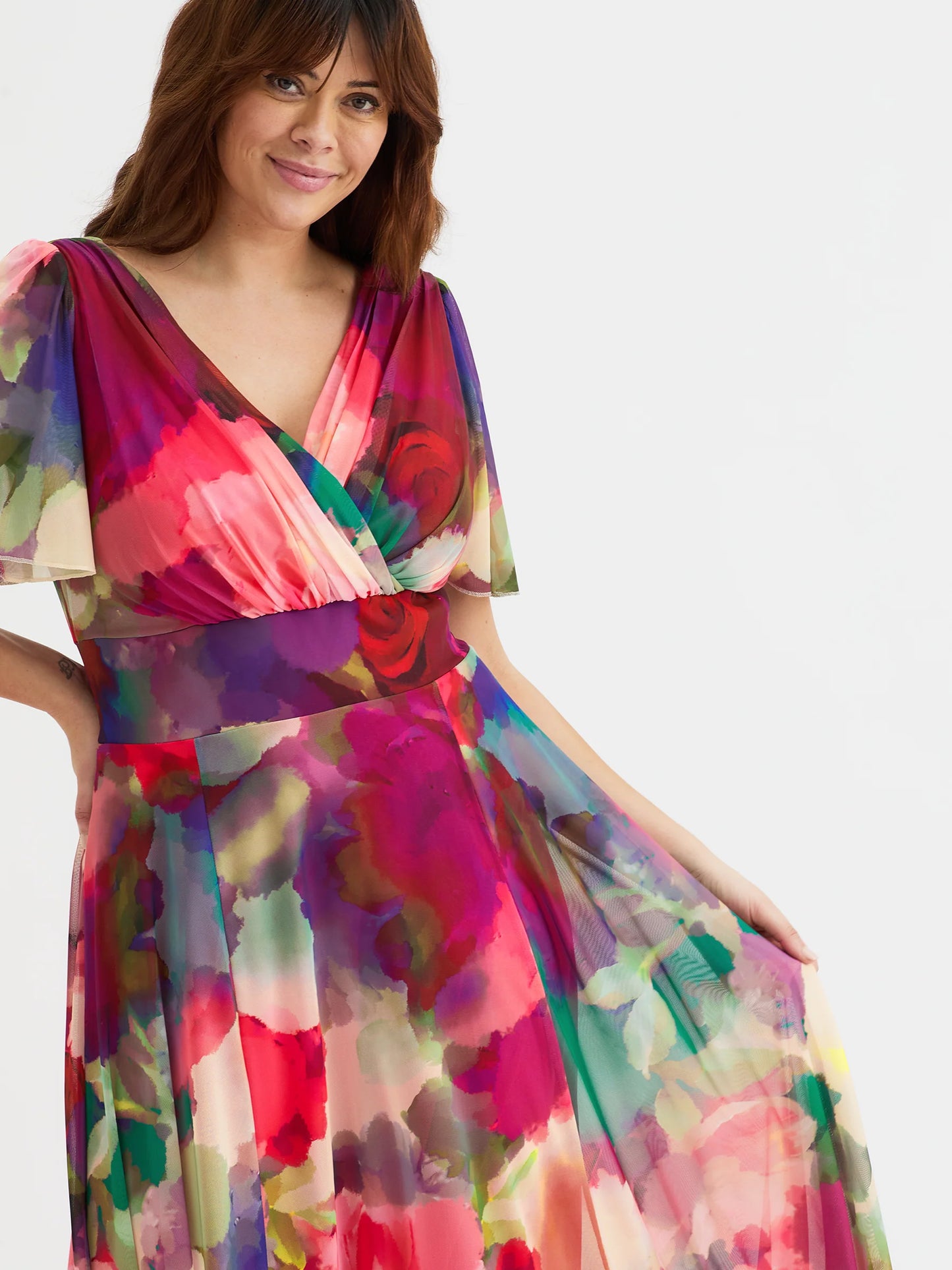 Scarlett & Jo Isabelle Garden Rose Maxi Dress