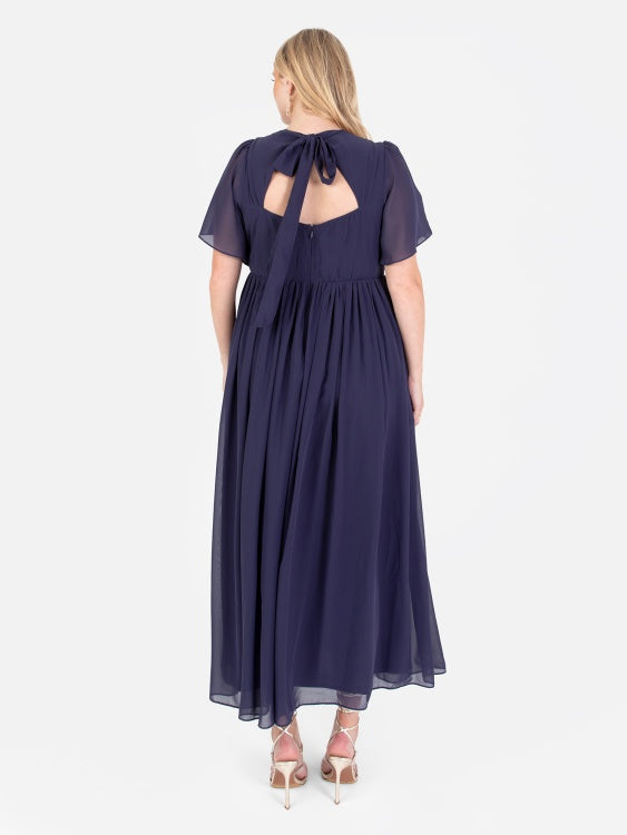 Lovedrobe Luxe Midnight Blue Star Embellished Maxi Dress