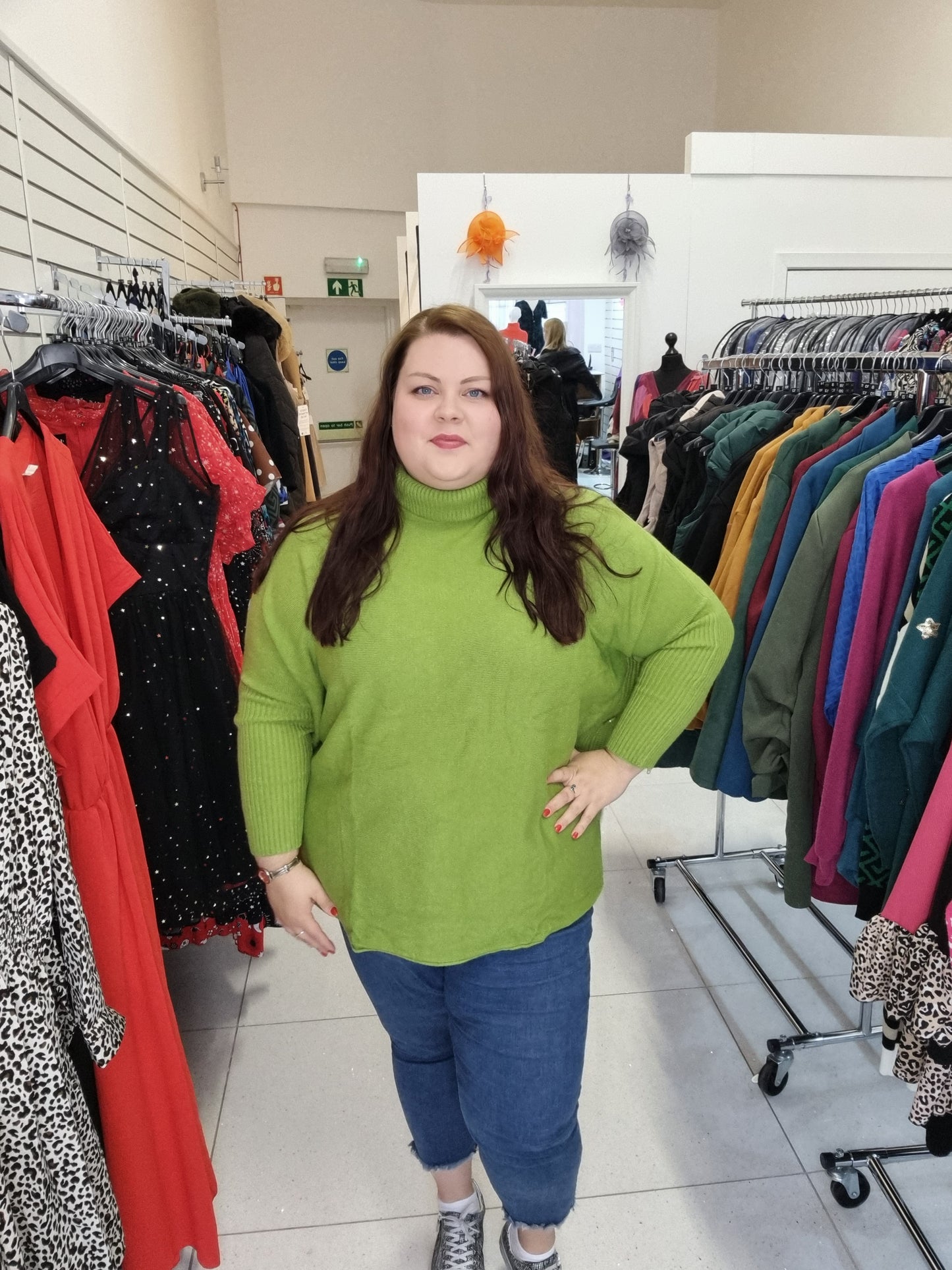 Roll Neck Batwing Jumper