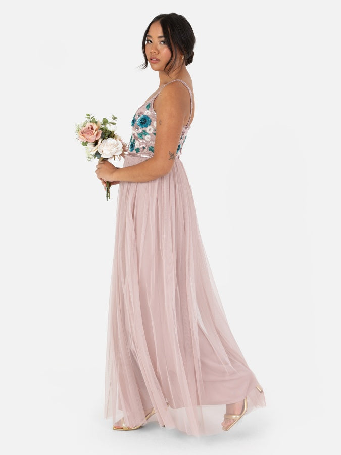 Maya Floral Embellished Cami Maxi Dress