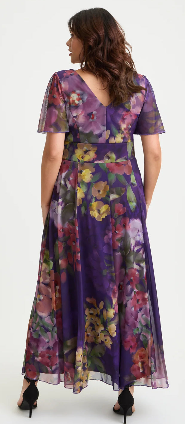 Scarlett & Jo Isabelle Angel Sleeve Maxi Dress