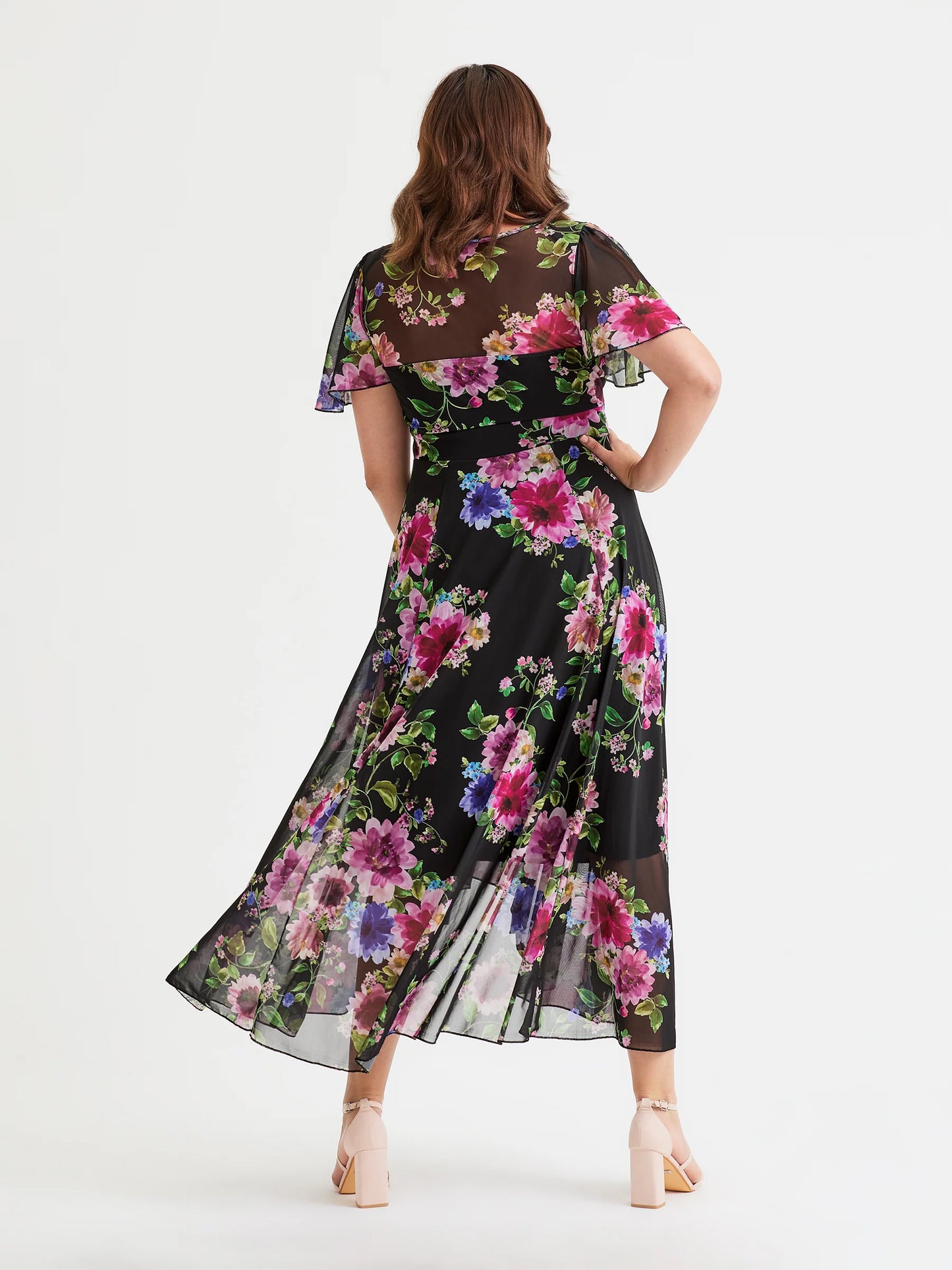Scarlett & Jo Tilly Black Pink Dress