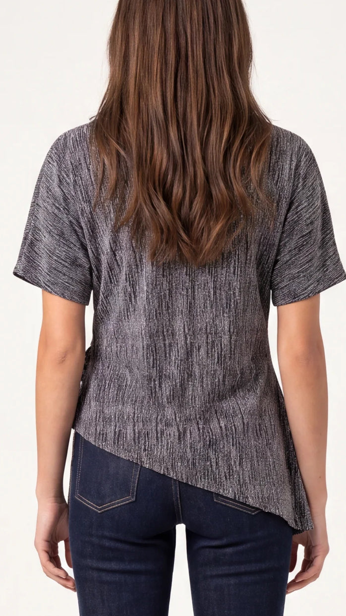 Rhinestone Side Tie Top