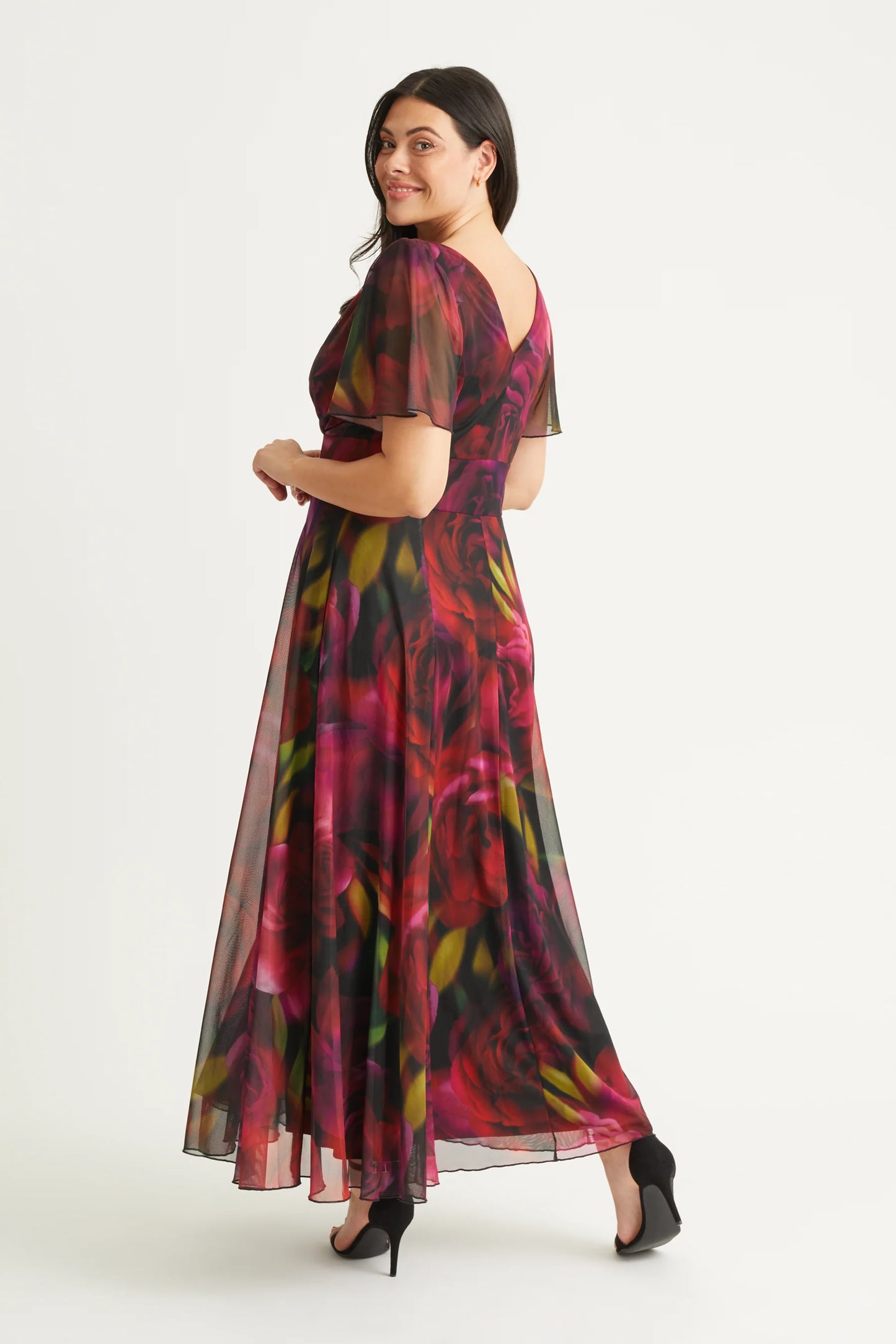 Scarlett & Jo Isabelle Rose Yellow Maxi Dress