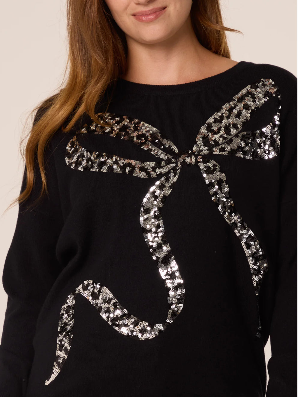 Sequin Bow Jumper