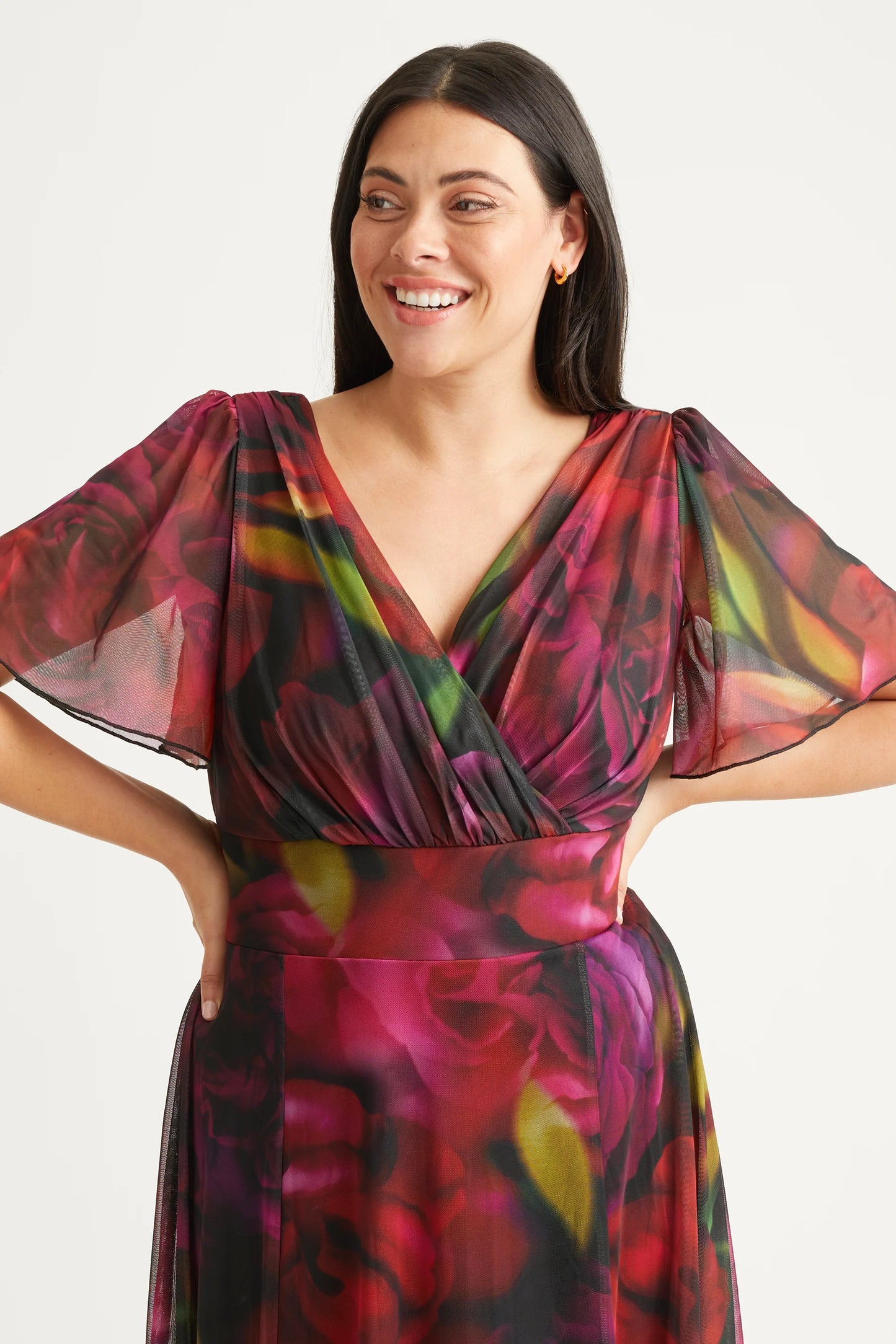 Scarlett & Jo Isabelle Rose Yellow Maxi Dress