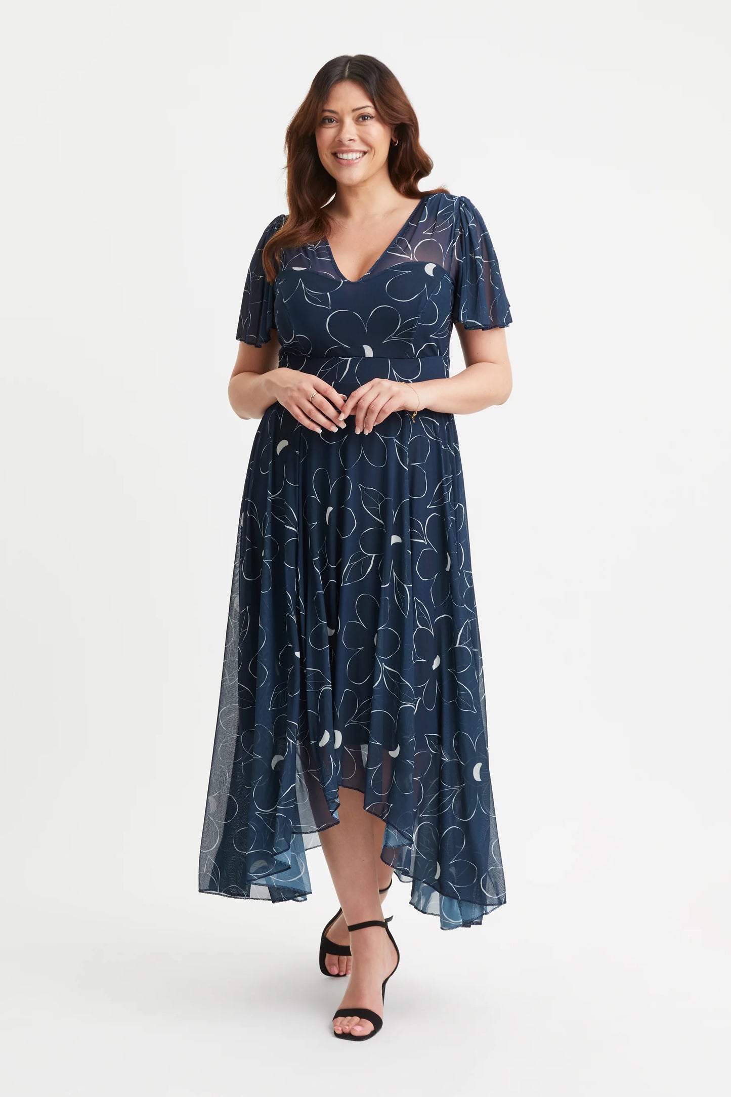 Scarlett & Jo Tilly Navy Floral Print Dress