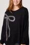 Embellished Bow Crew Neck Jumper