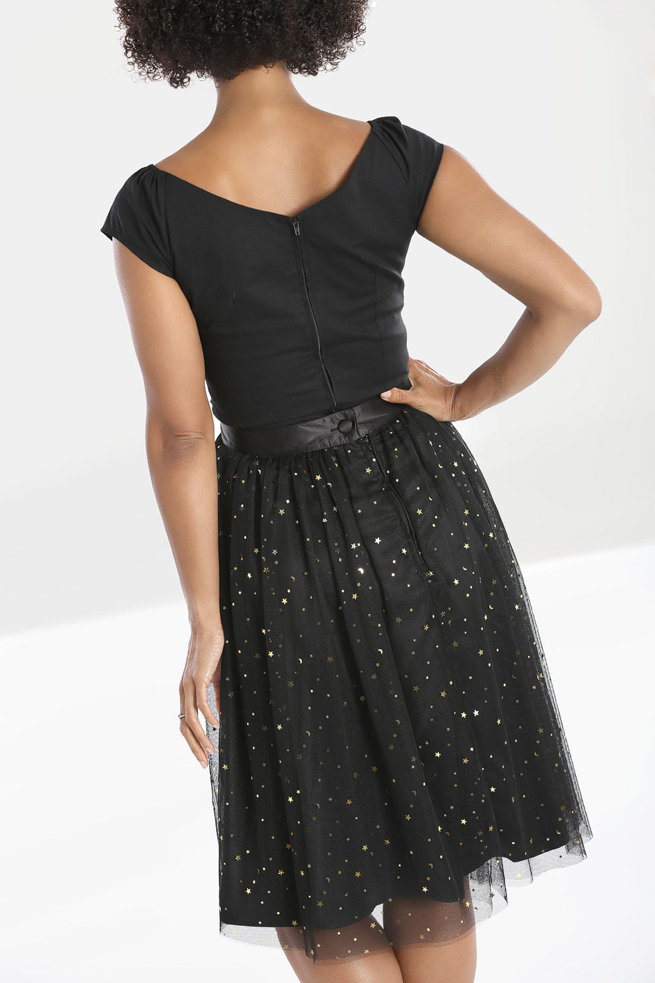 Hell Bunny Infinity 50's Black Skirt