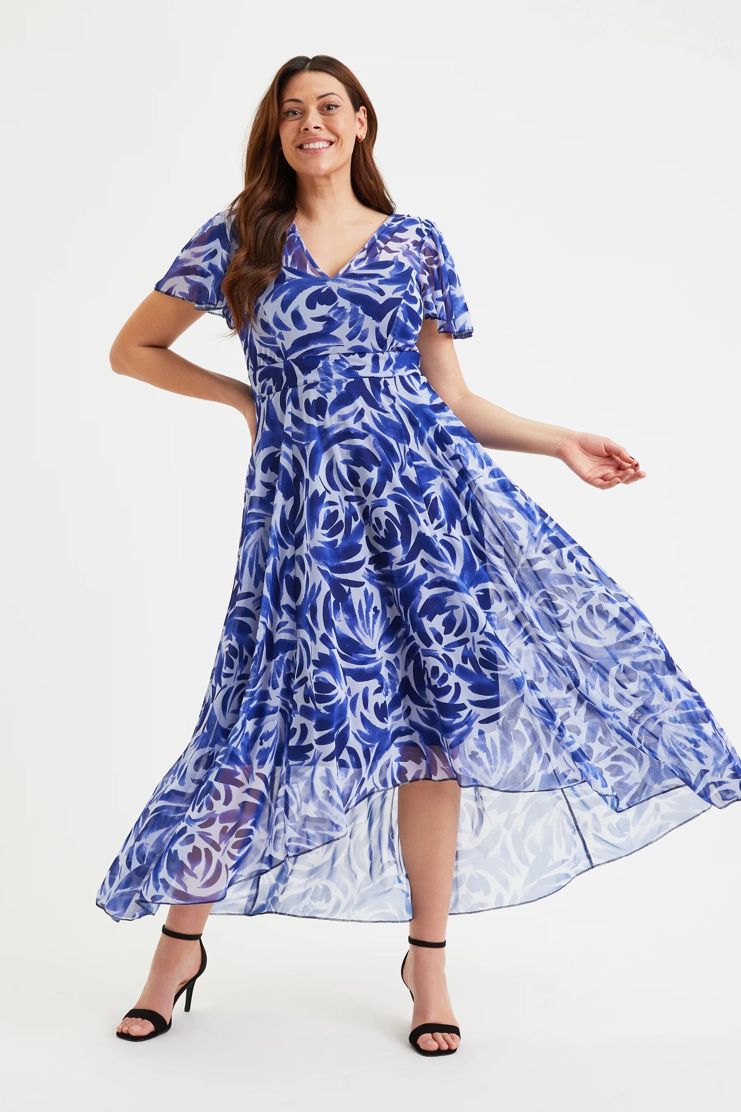 Scarlett & Jo Tilly Navy Batique Print Dress