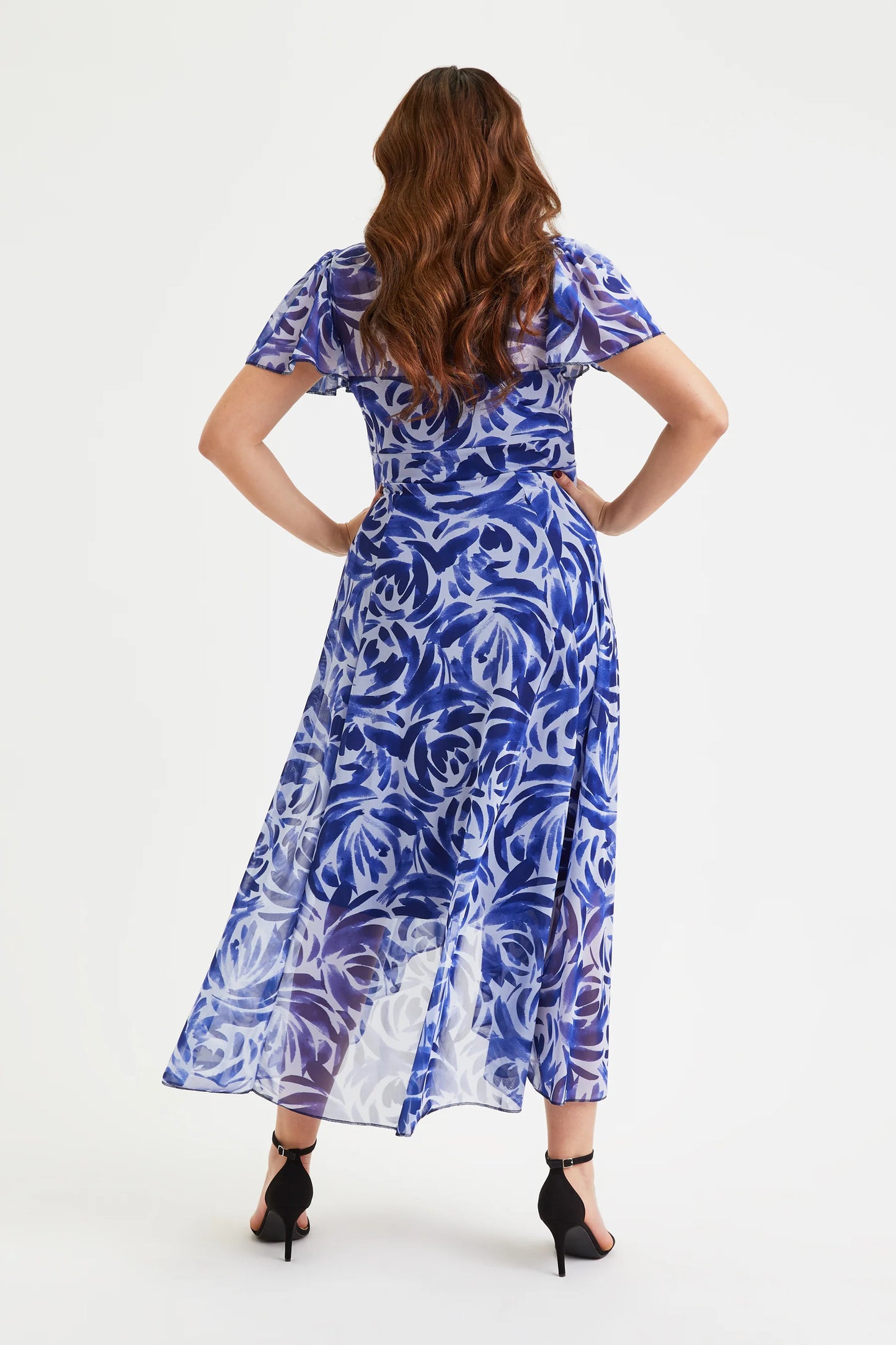 Scarlett & Jo Tilly Navy Batique Print Dress