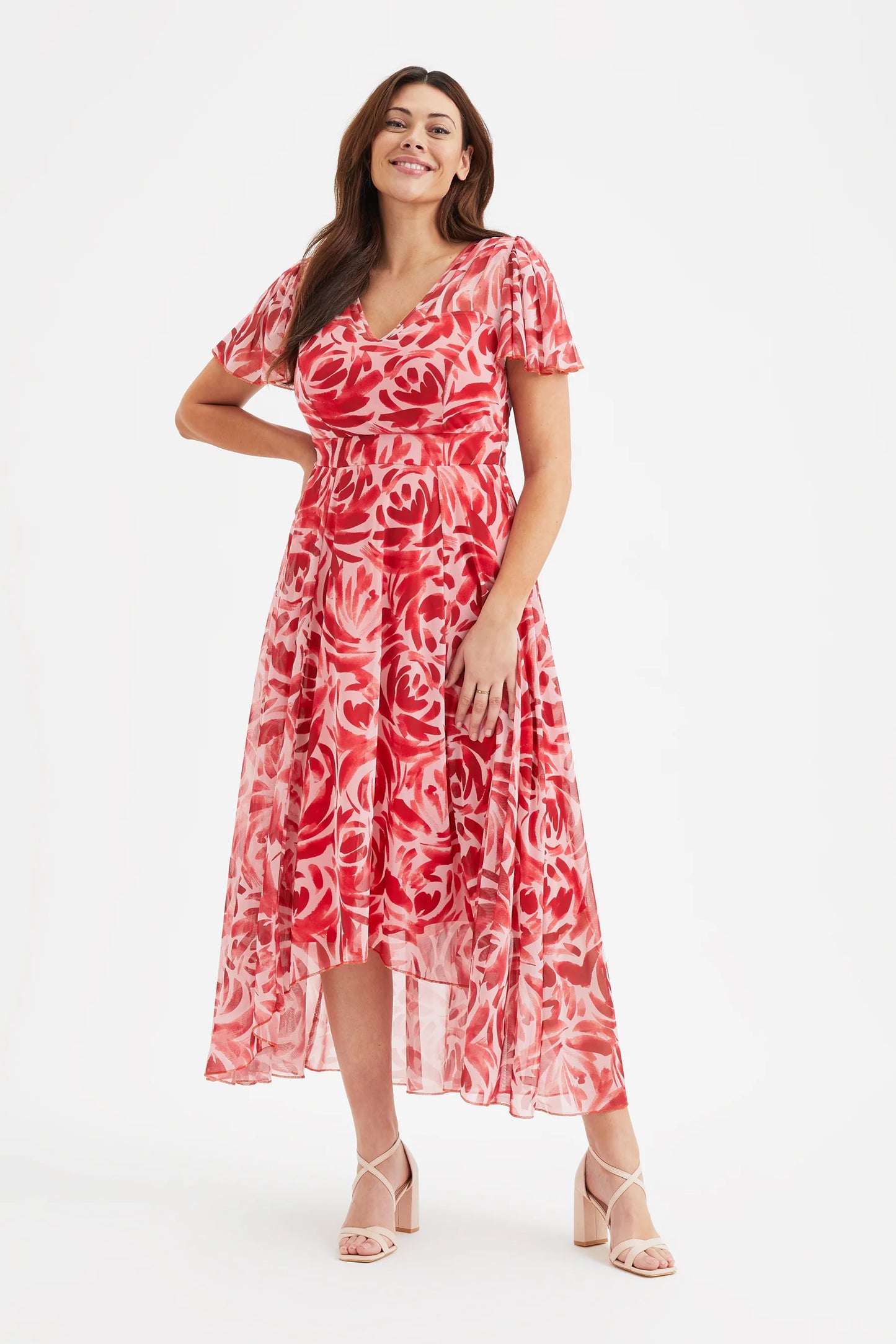 Scarlett & Jo Tilly Red Batique Print Dress