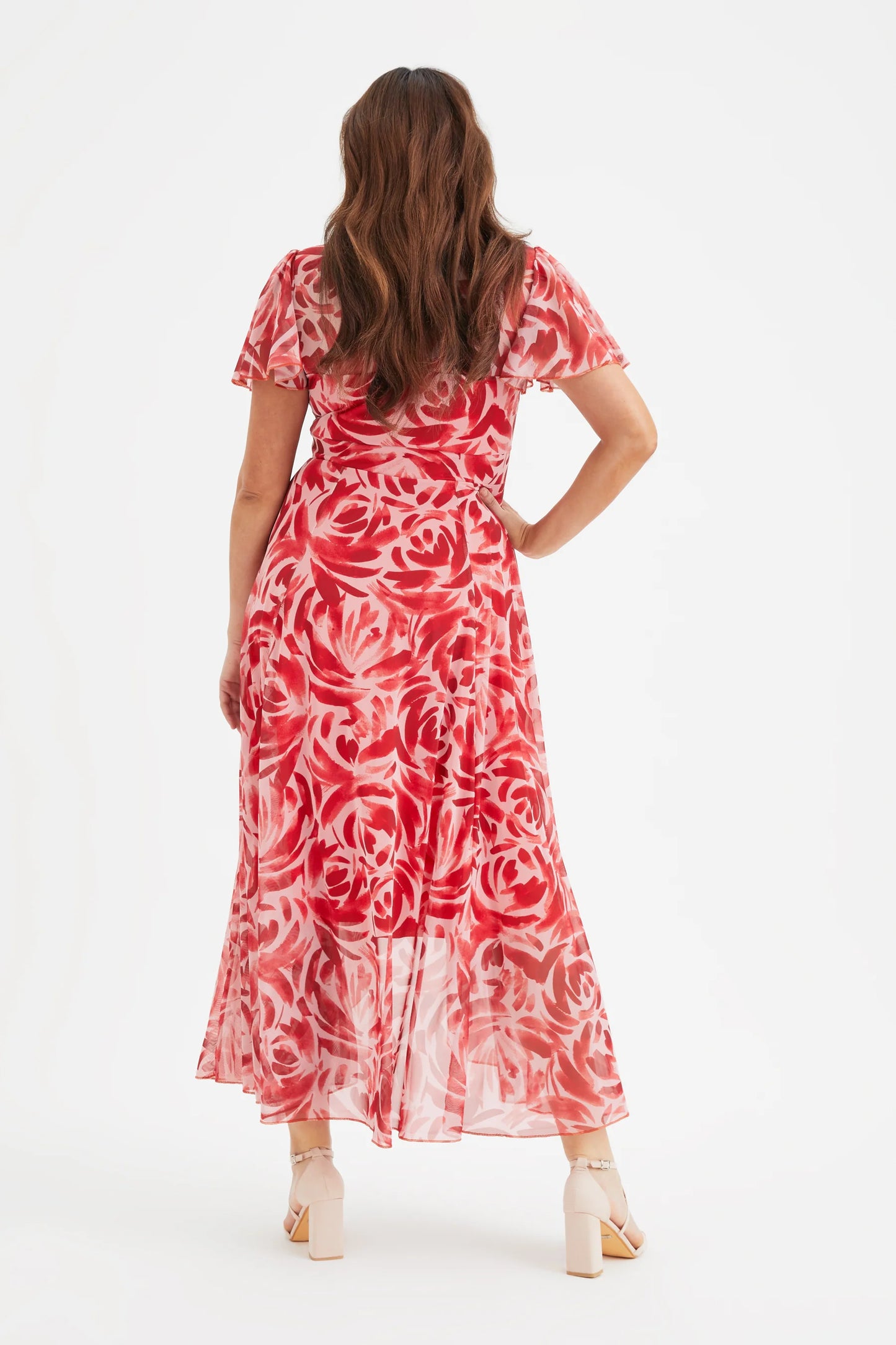 Scarlett & Jo Tilly Red Batique Print Dress