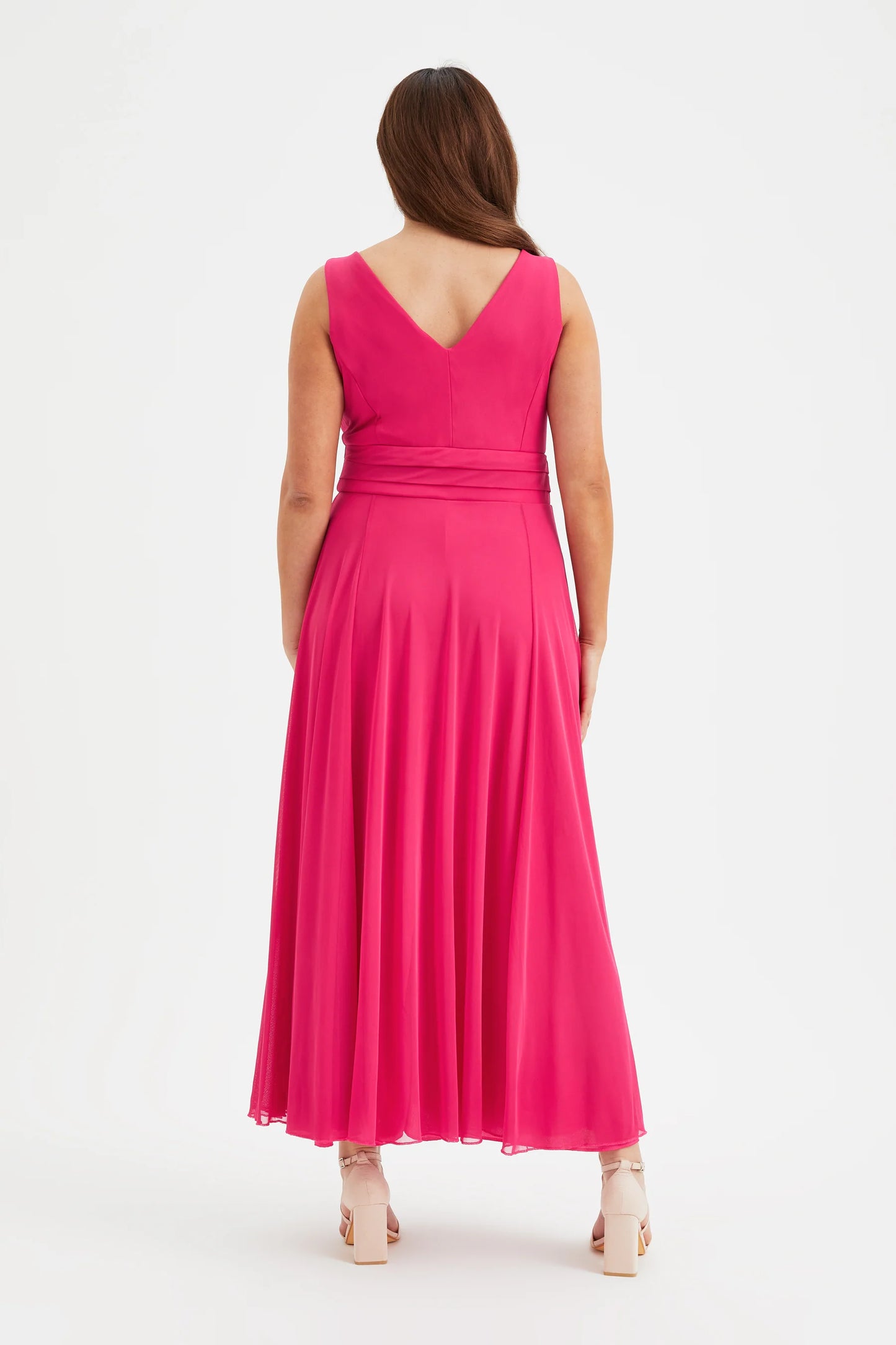 Scarlett & Jo Nancy Cerise Maxi Dress
