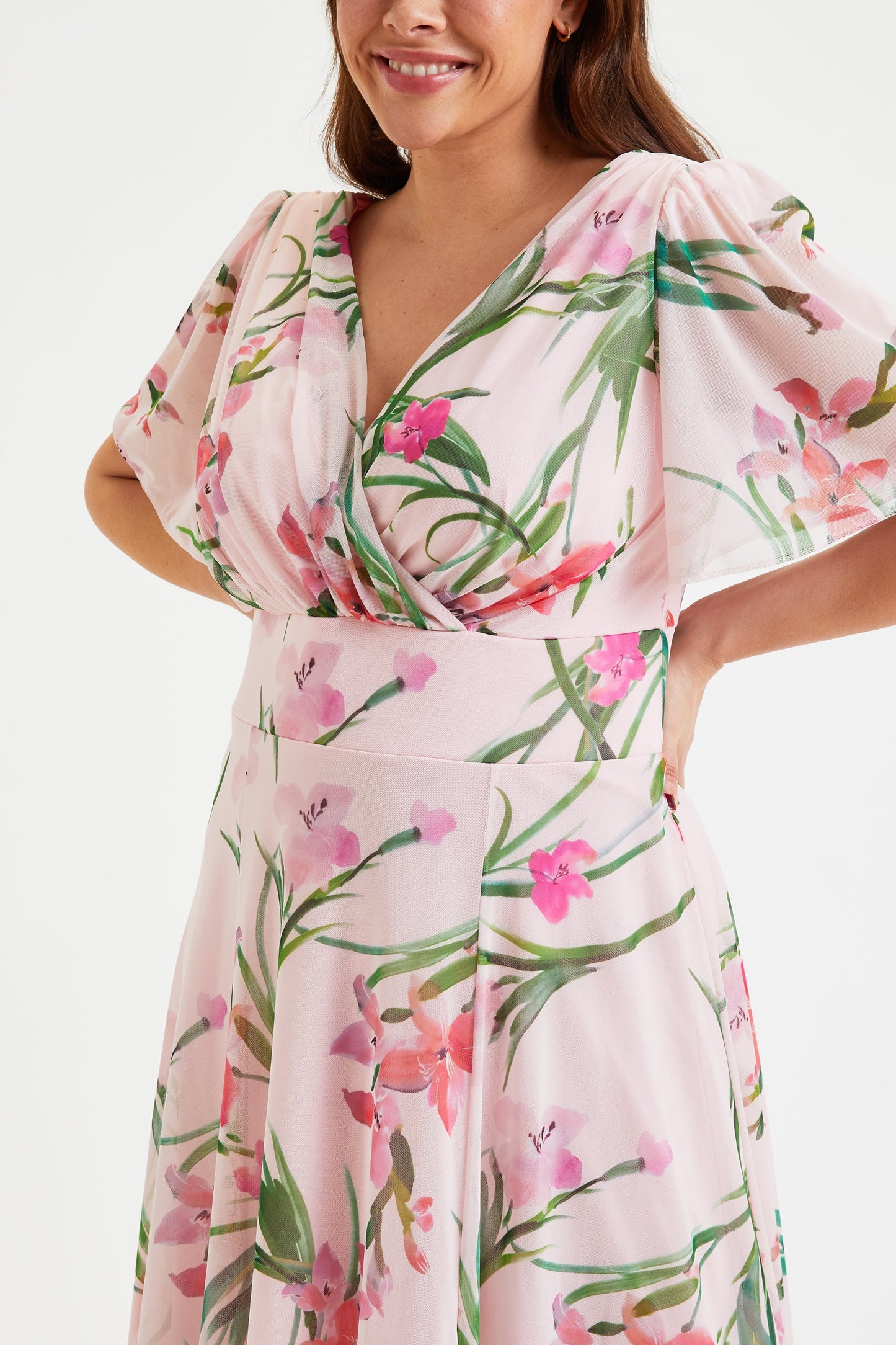 Scarlett & Jo Isabelle Pink Pink Maxi Dress