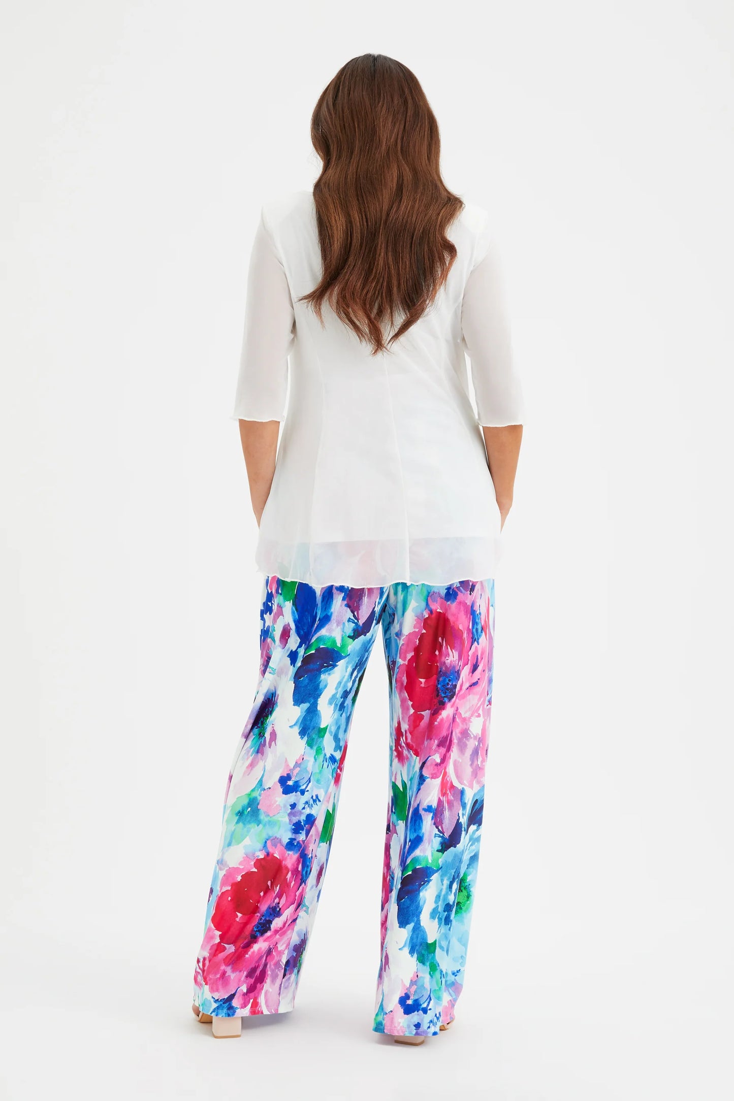 Scarlett & Jo Ivory Pink Blue Lounge Pants