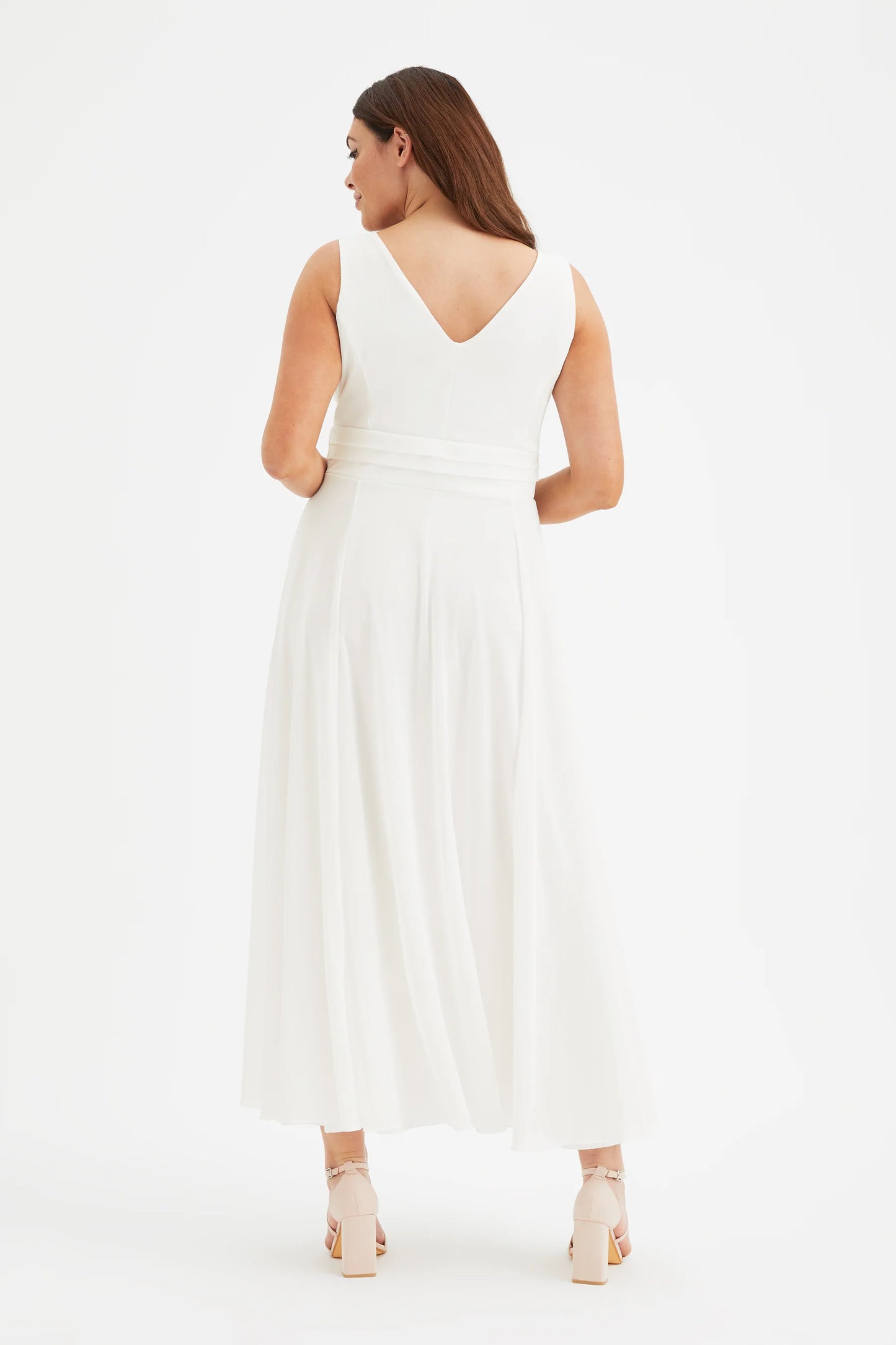 Scarlett & Jo Nancy Ivory Maxi Dress