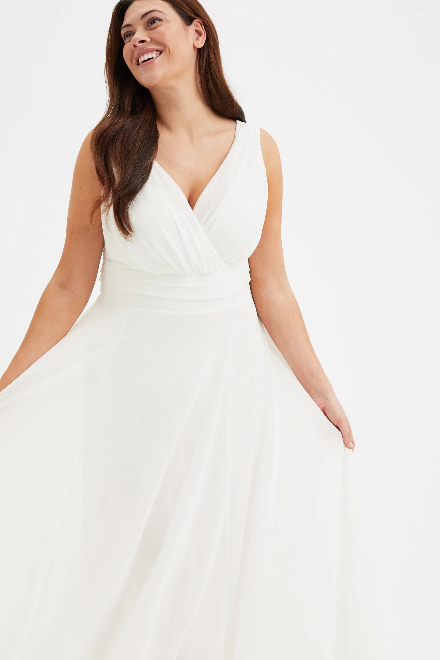 Scarlett & Jo Nancy Ivory Maxi Dress