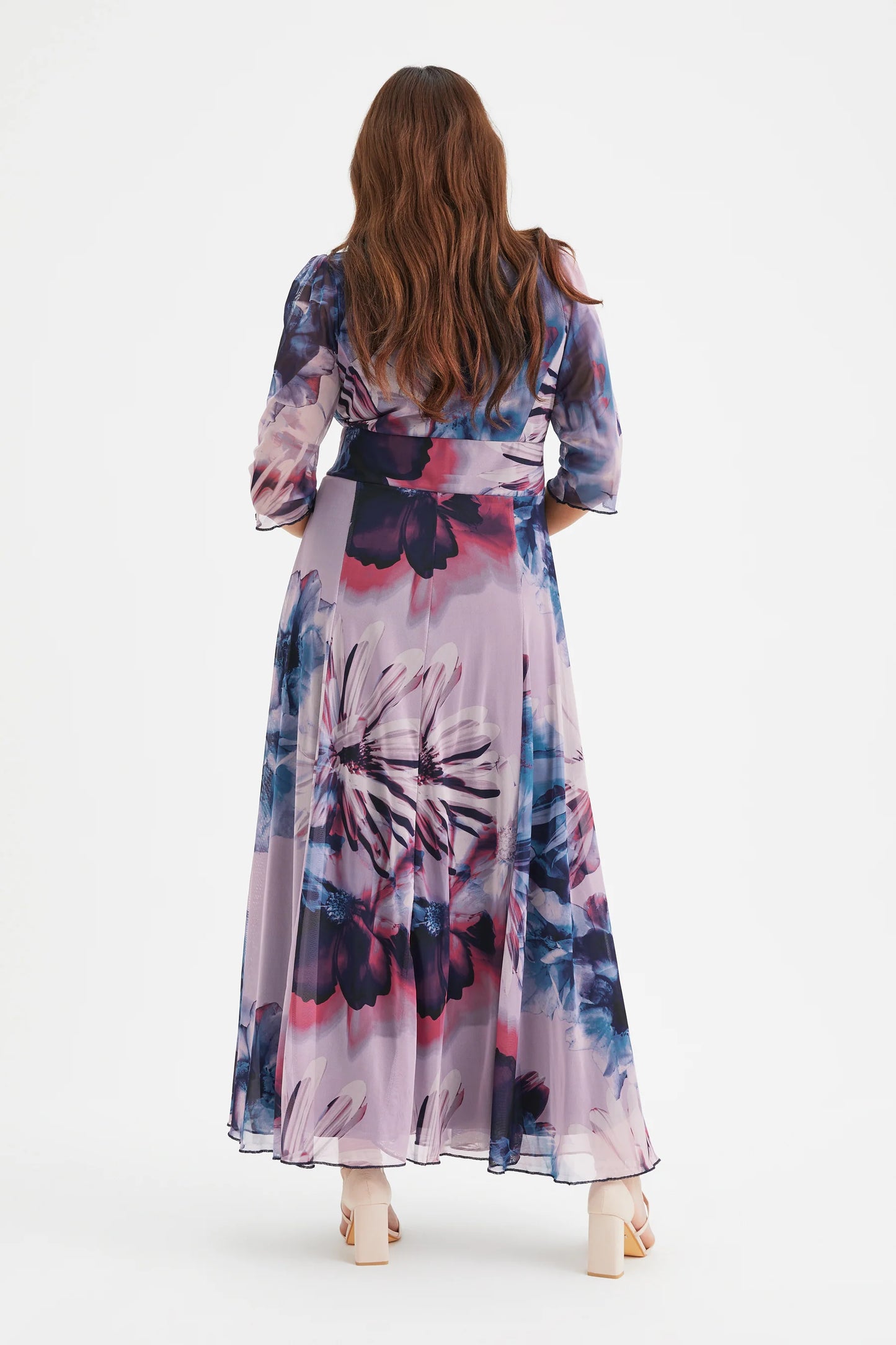 Scarlett & Jo Verity Indigo Rose Maxi Dress