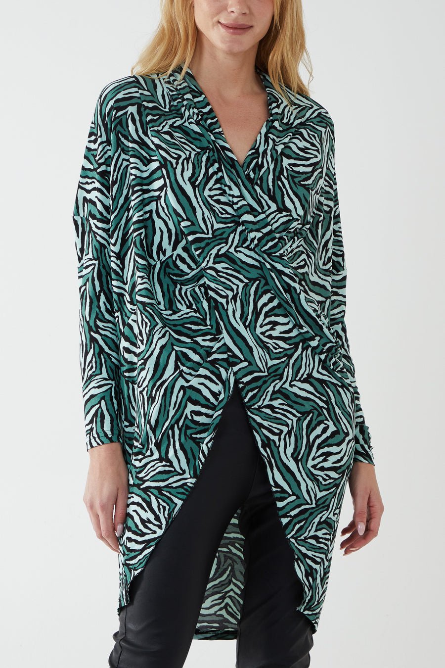 Draped Dip Hem Top