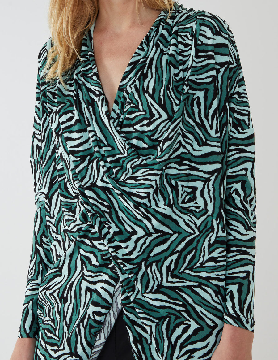 Draped Dip Hem Top