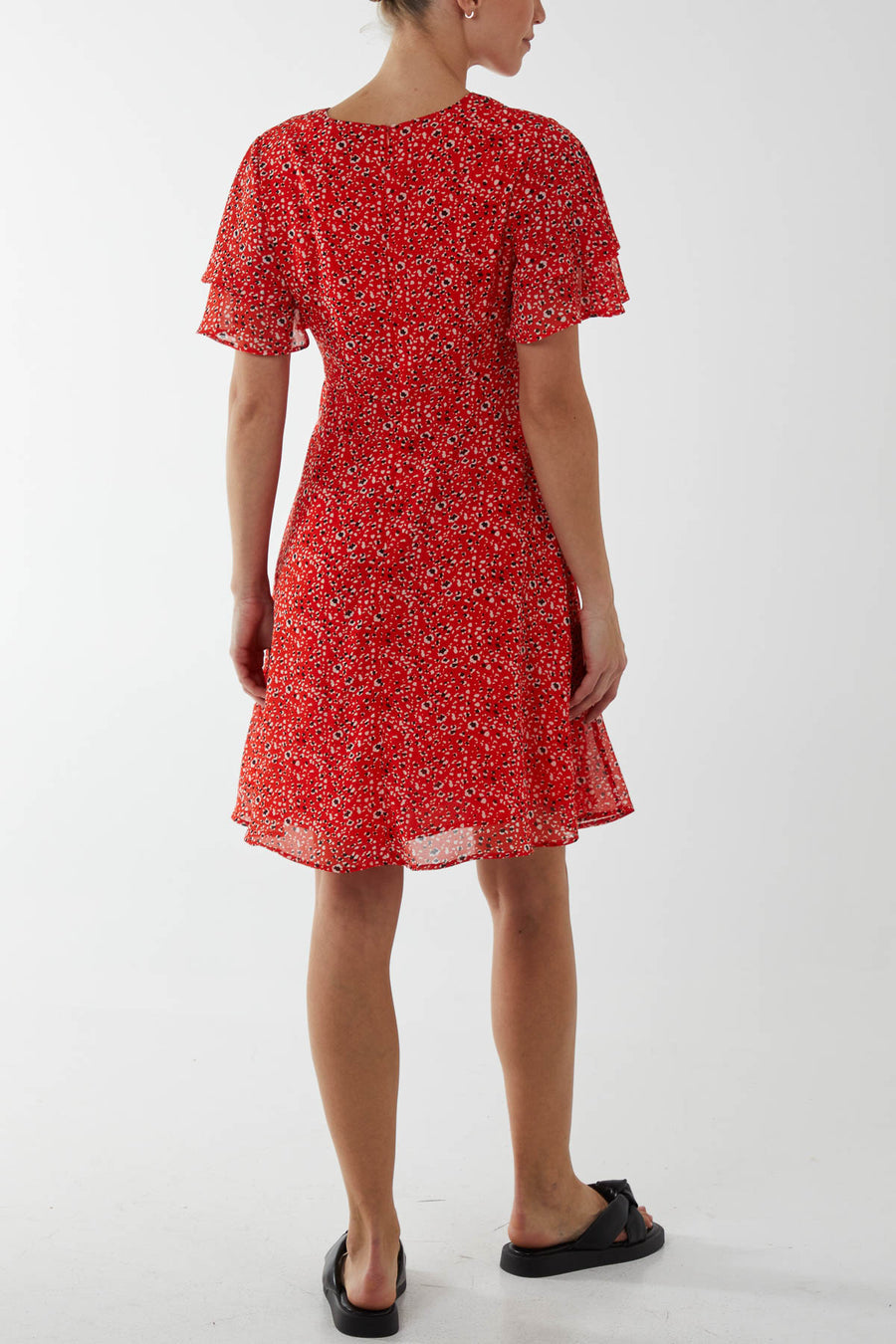 Knot Front Mini Dress