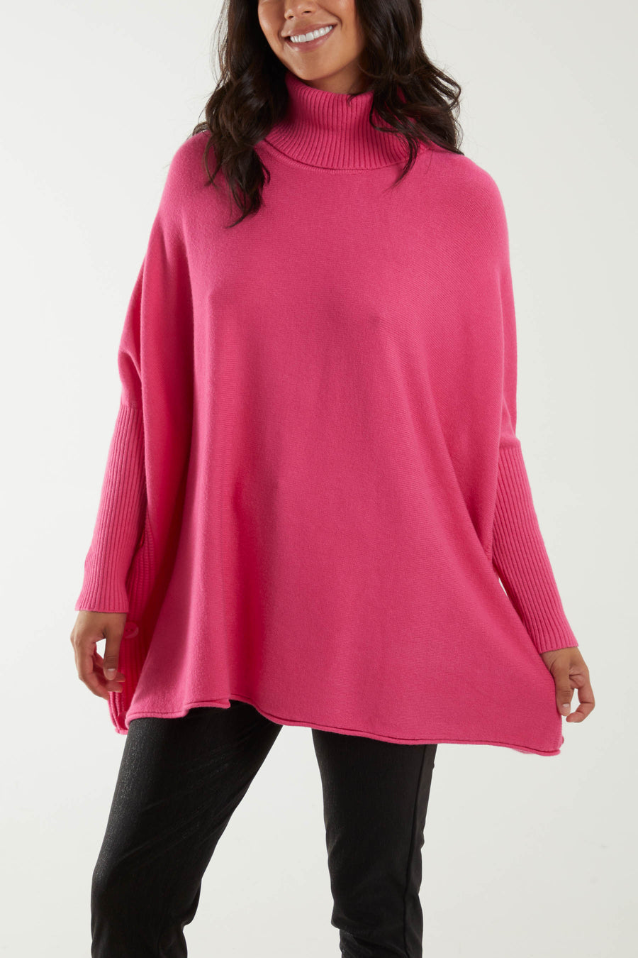 Roll Neck Batwing Jumper