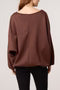 Necklace Soft Touch Batwing Sweat Top