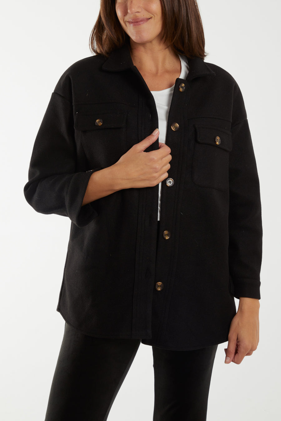 Button Up Shirt Jacket