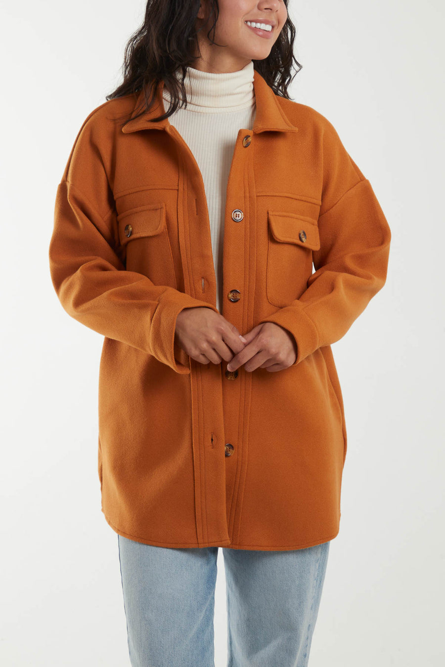 Button Up Shirt Jacket