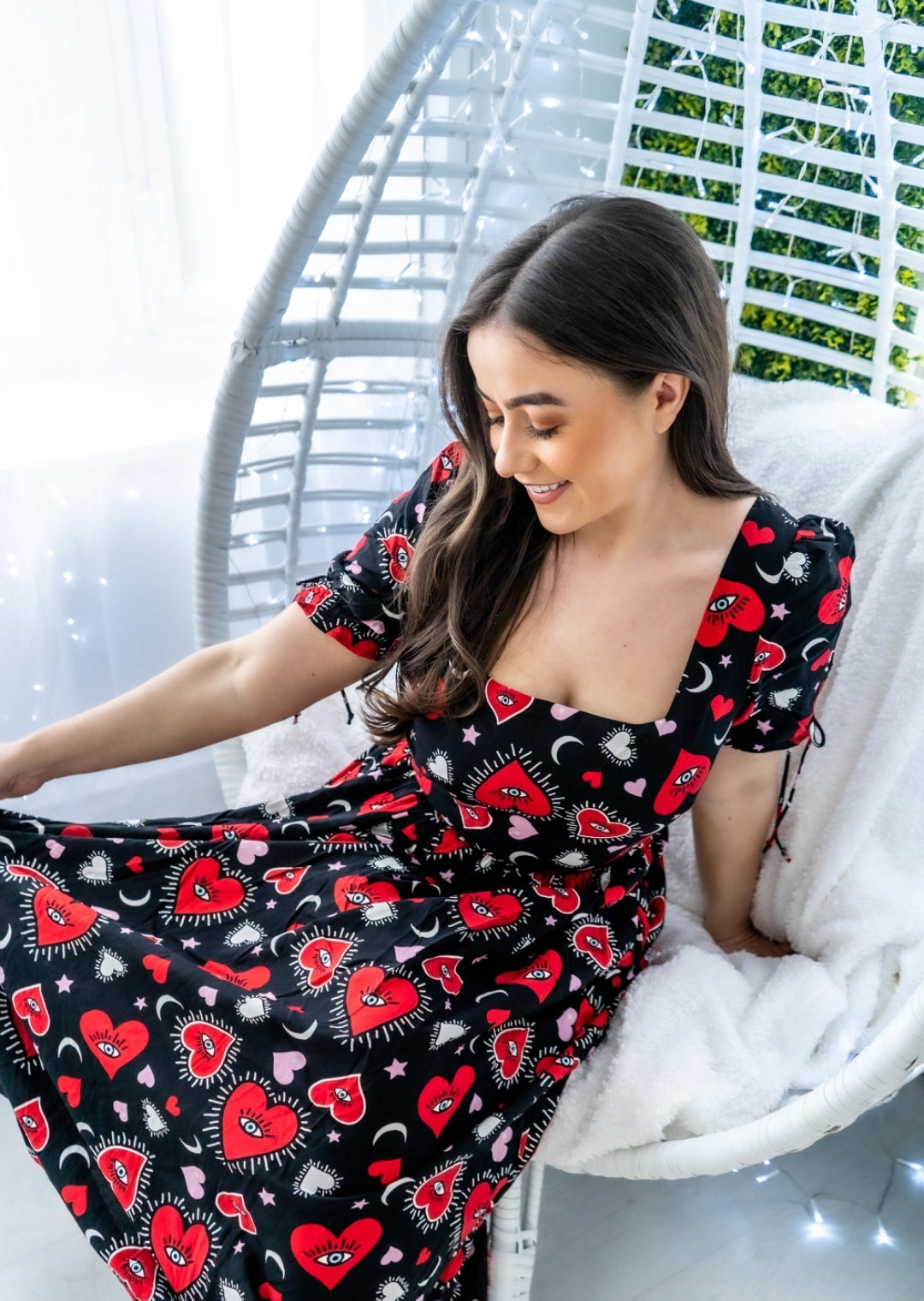 Hell Bunny Kate Heart Maxi Dress