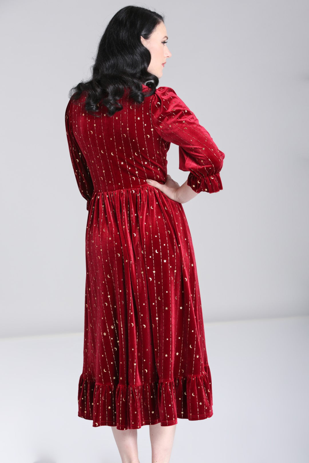 Hell Bunny Galactica Velvet Dress
