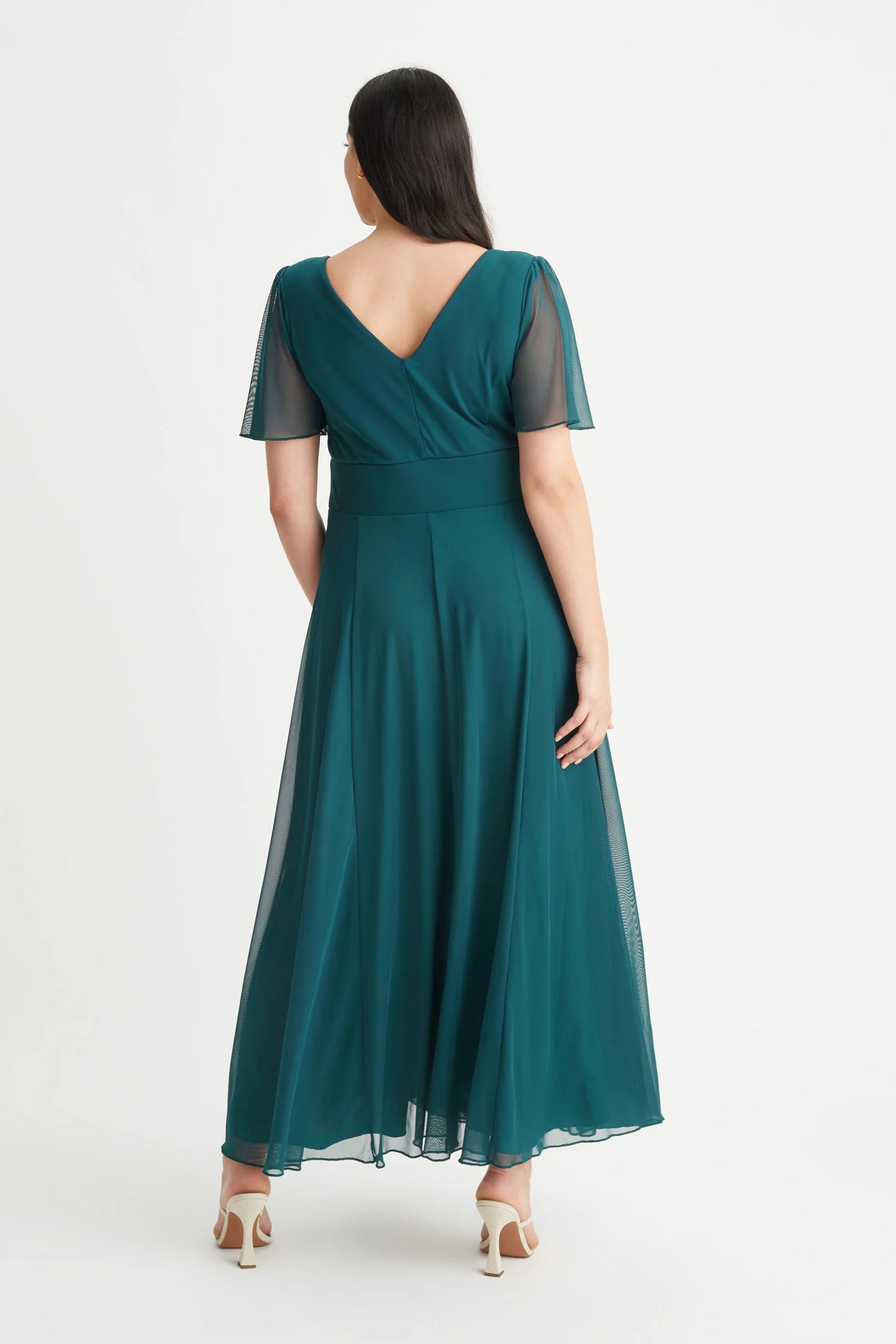 Scarlett & Jo Isabelle Green Maxi Dress