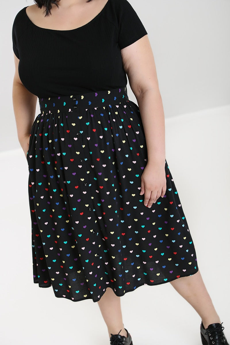 Hell Bunny True Love Skirt