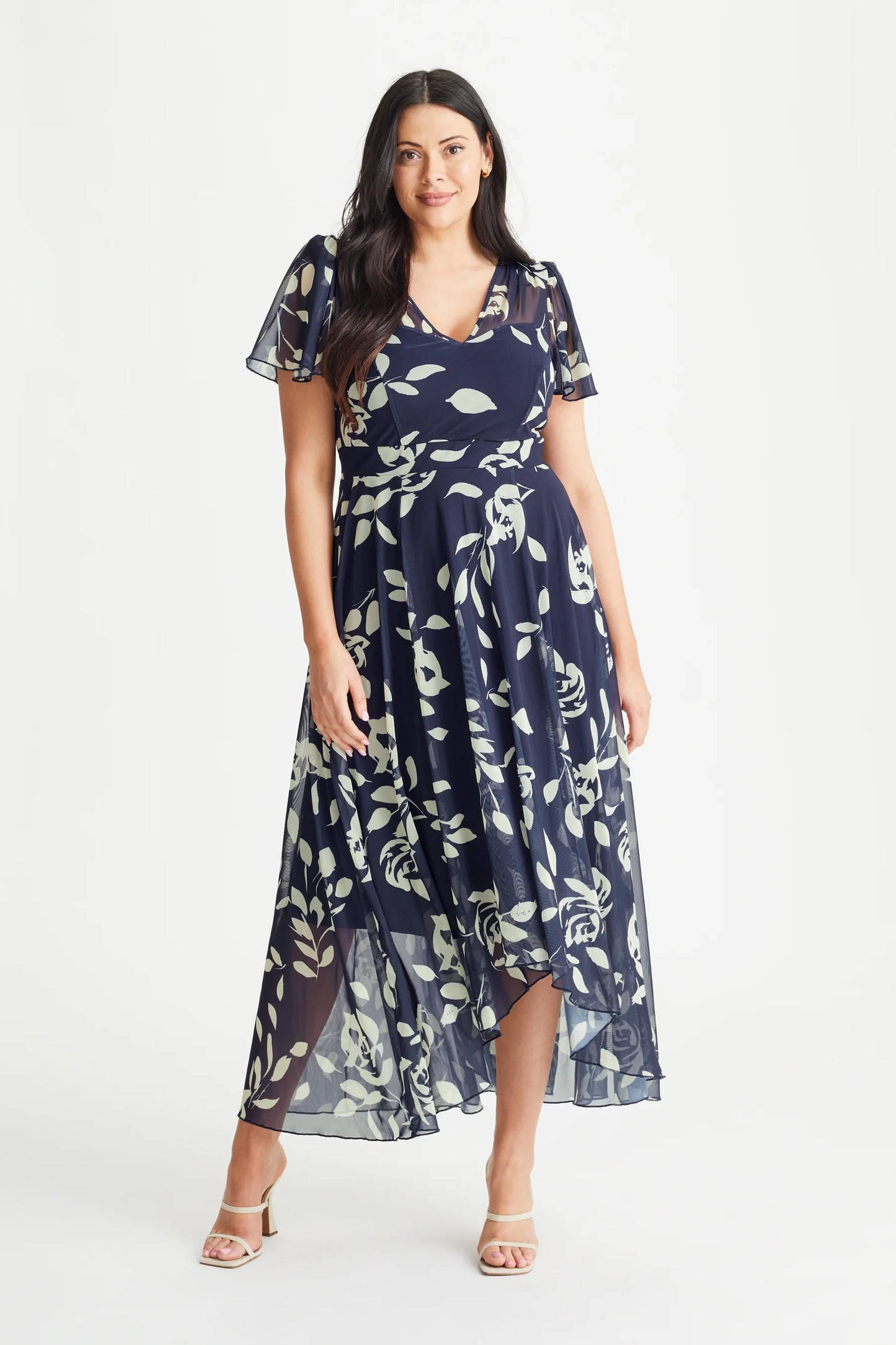 Scarlett & Jo Tilly Navy Ivory Sweetheart Dress