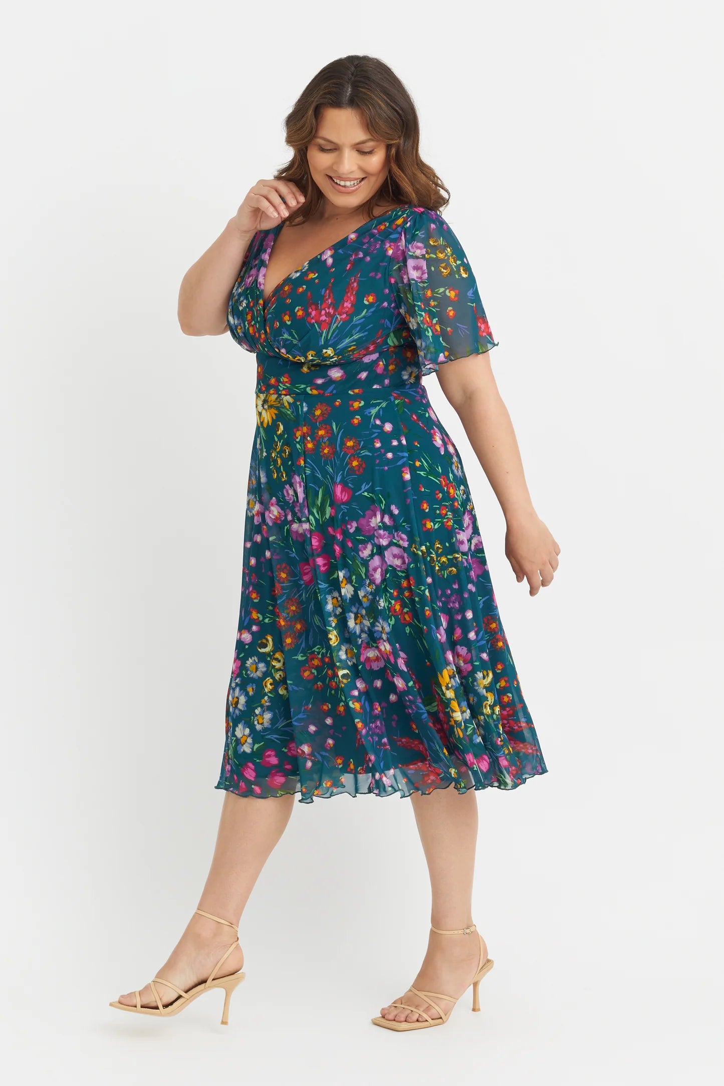 Scarlett & Jo Victoria Teal Blue Dress