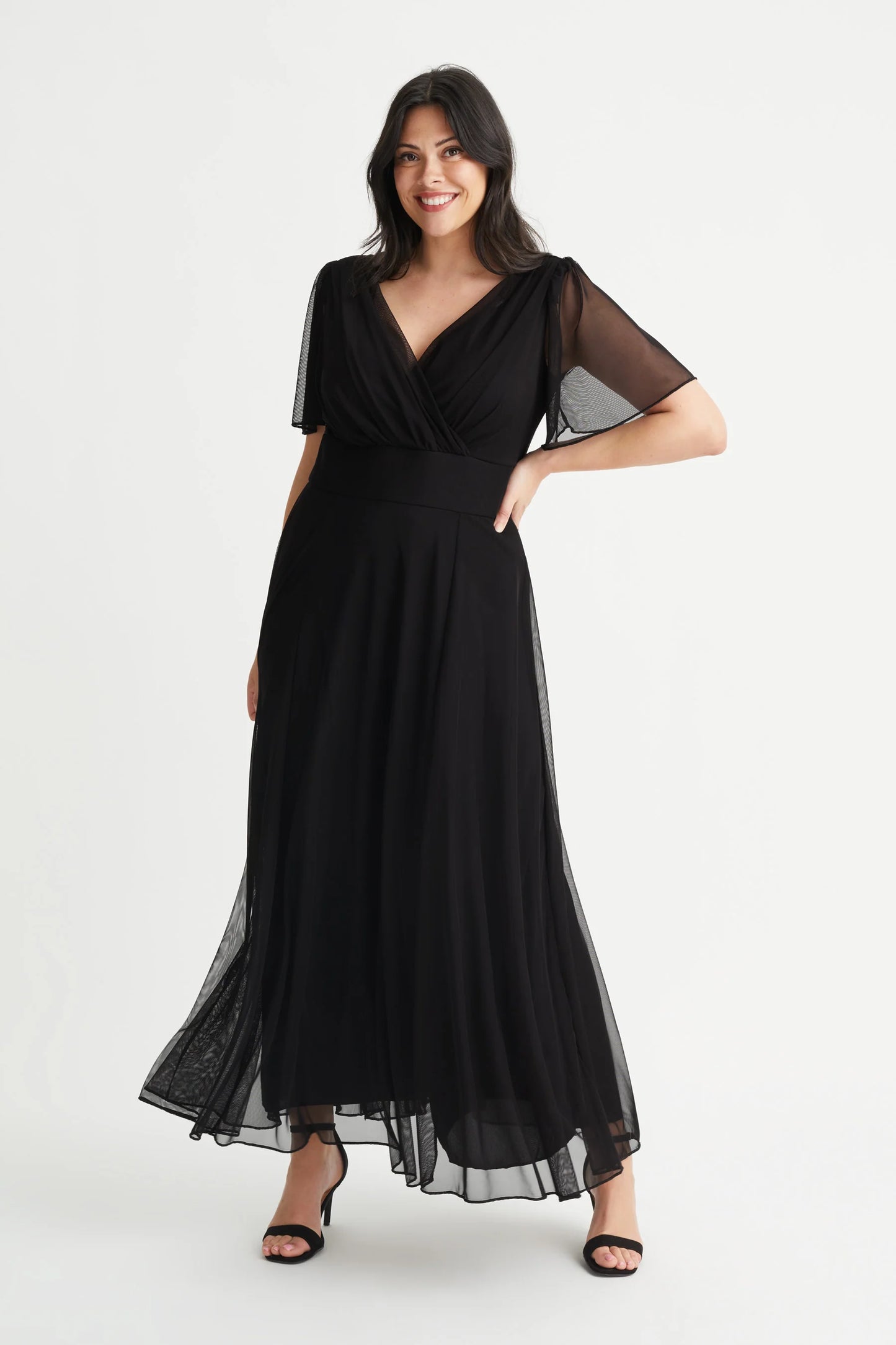 Scarlett & Jo Isabelle Black Maxi Dress