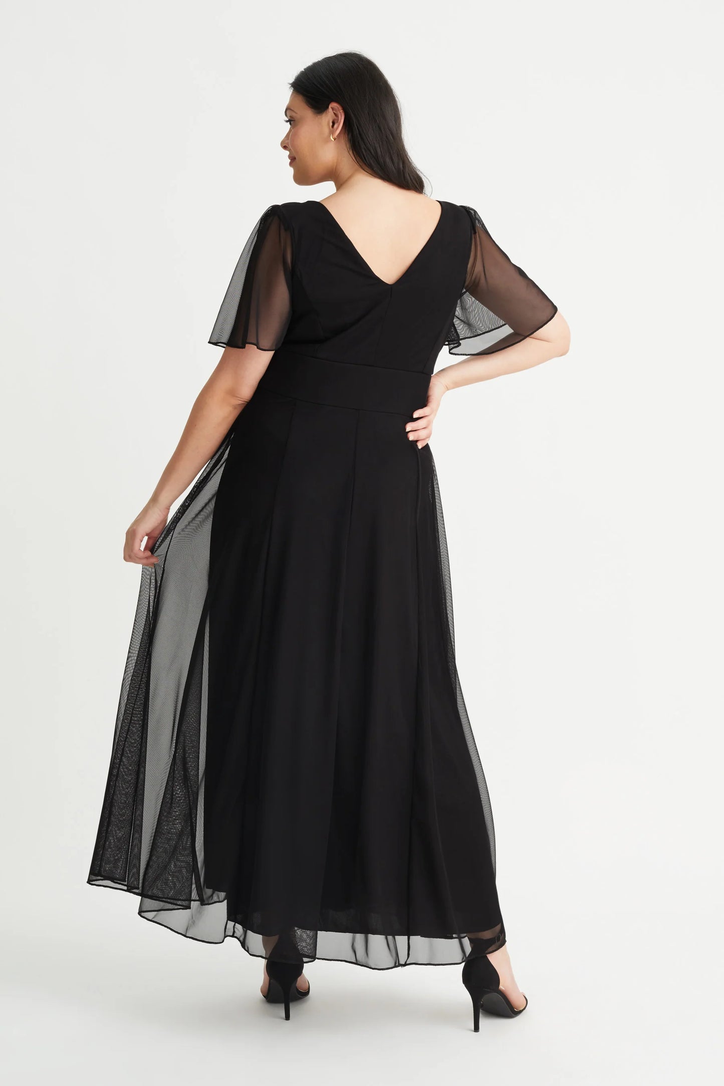Scarlett & Jo Isabelle Black Maxi Dress