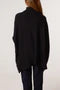 Side Button Roll Neck Knit Jumper