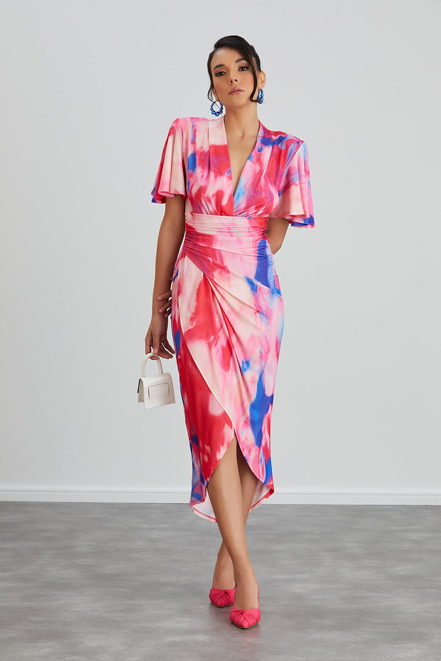 Forever Angel Pink Abstract Dress