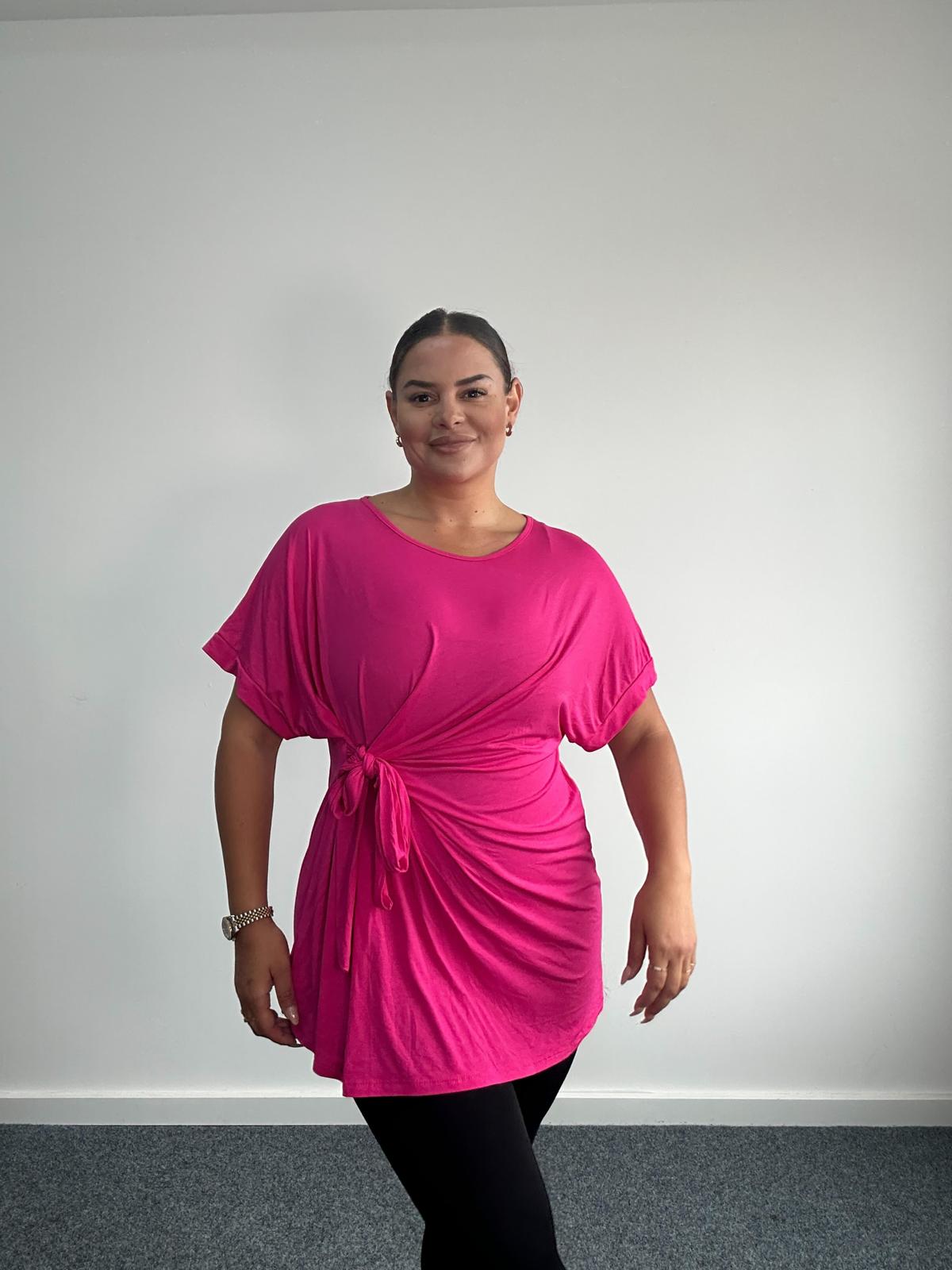 Pink Tie Top