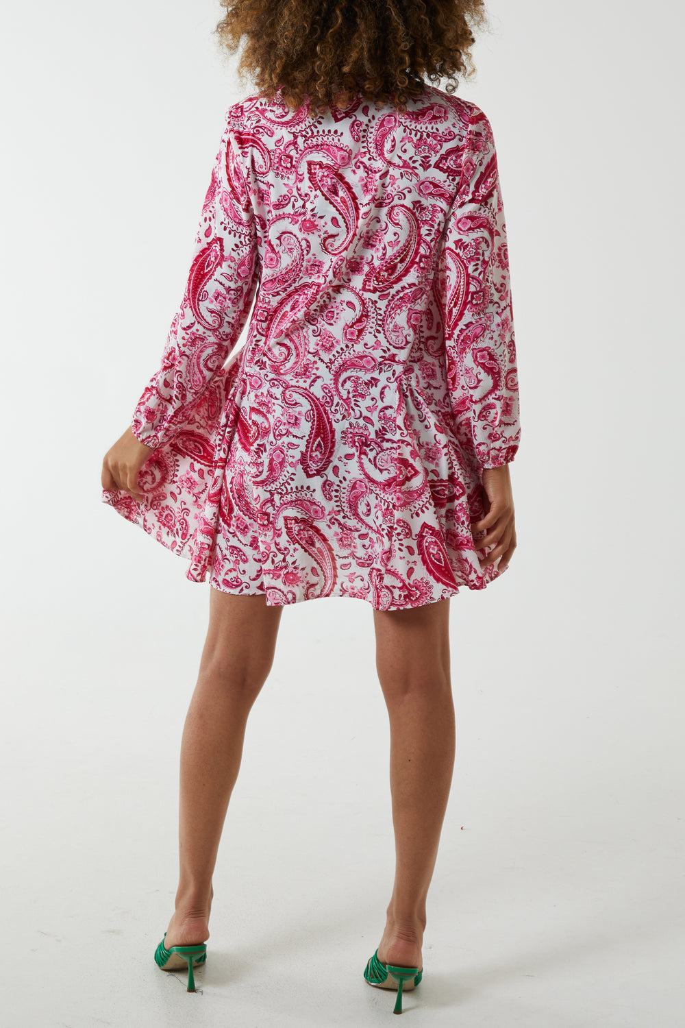 Paisley Shirt Mini Dress