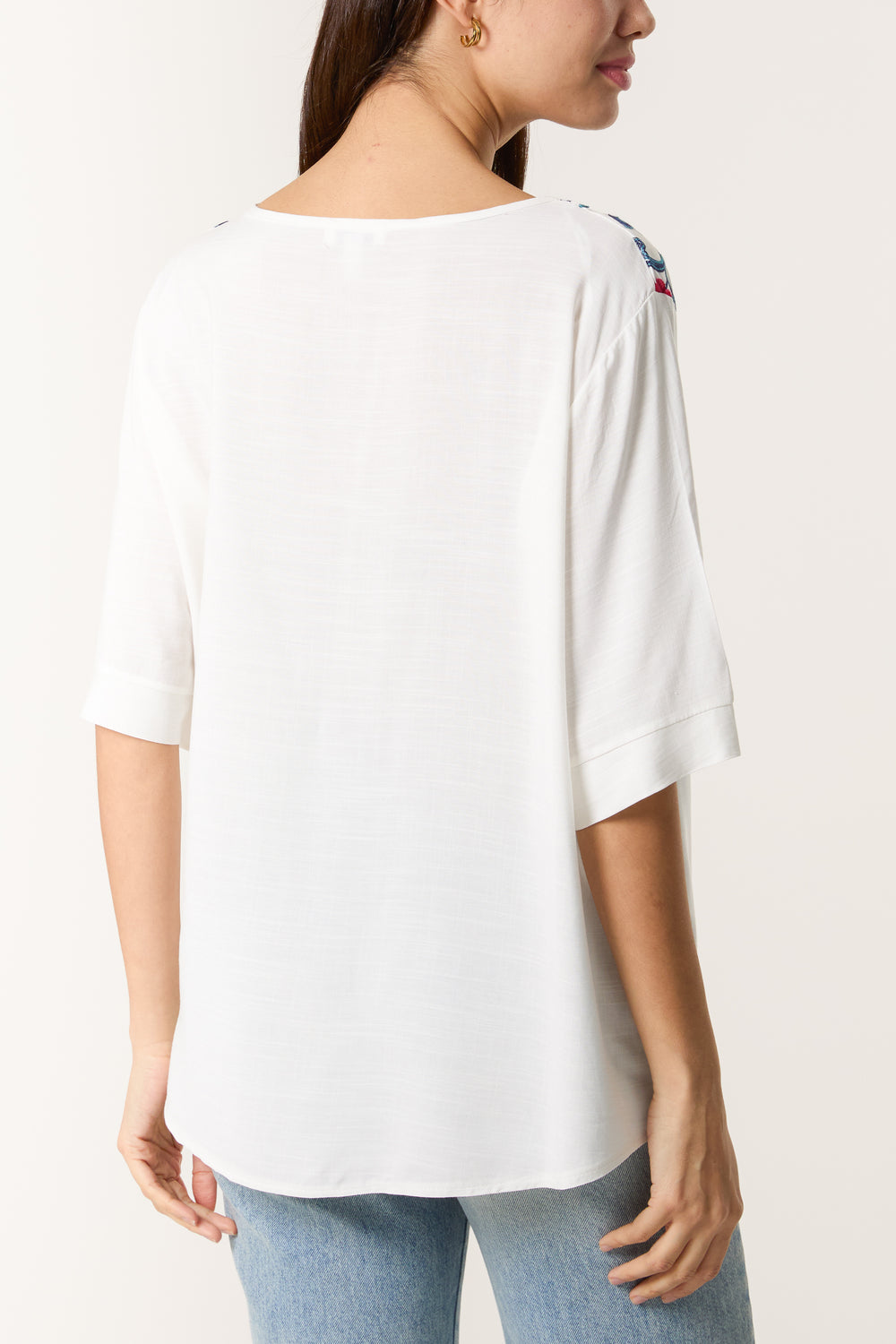 Floral Embroidery Top