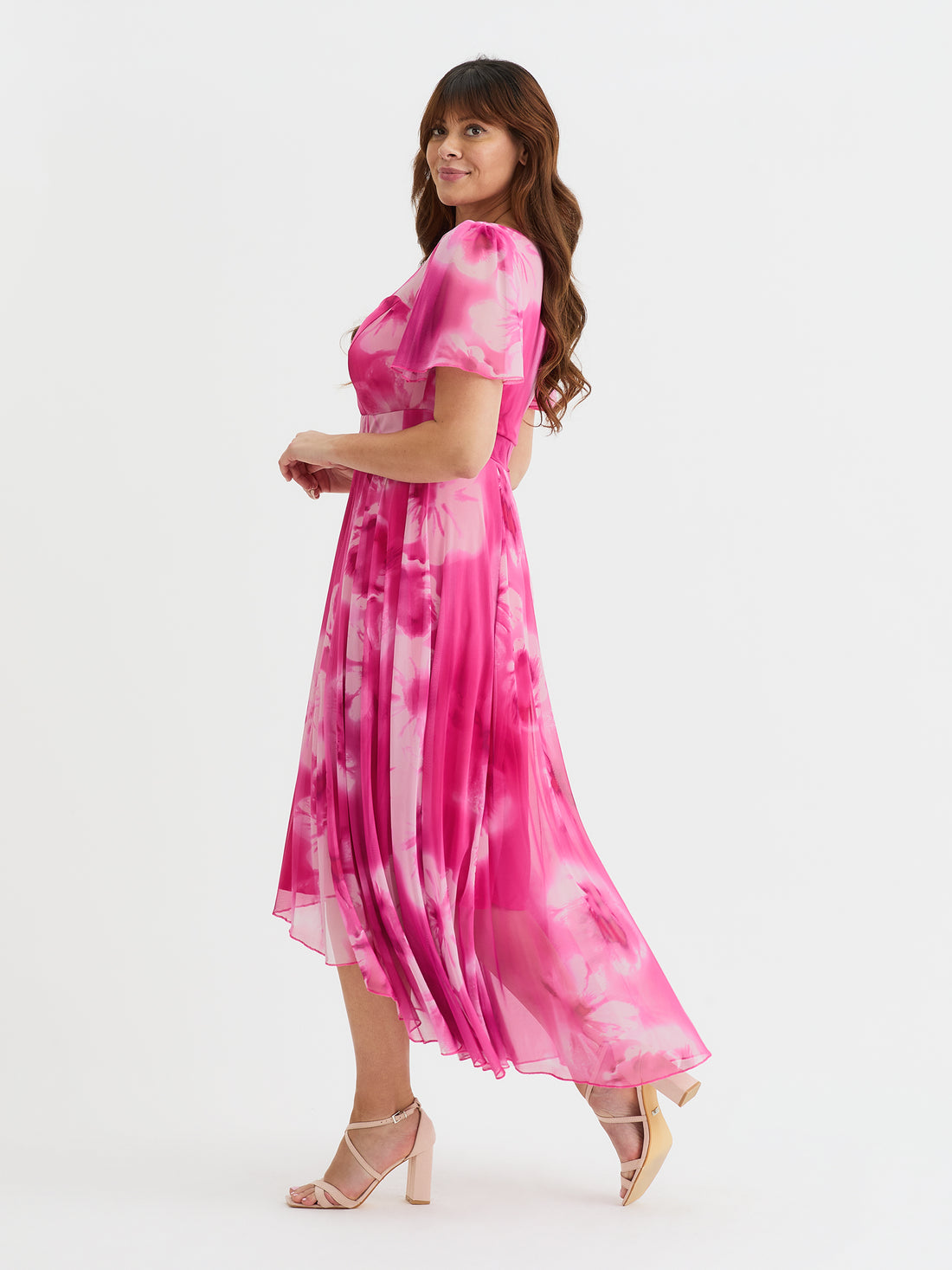 Scarlett & Jo Tilly Fuchsia Flower Dress