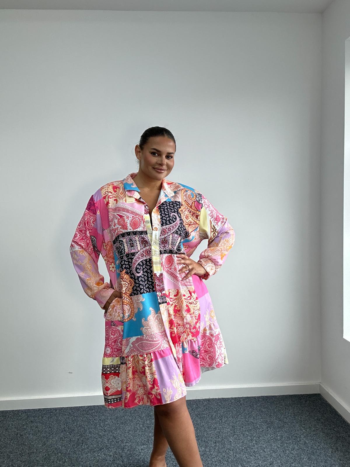 Printed Shirt Dress