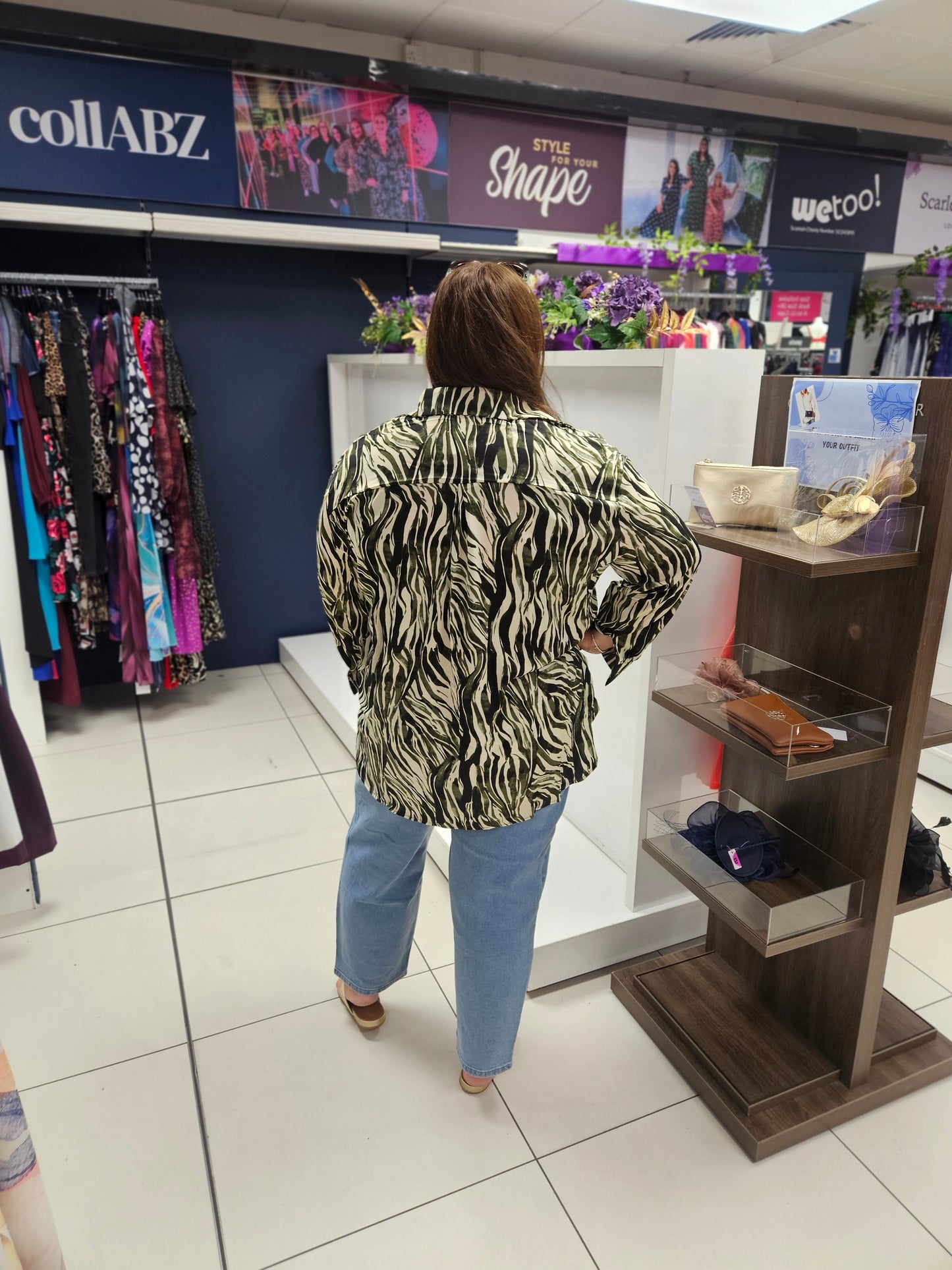 Zebra Print Relaxed Shirt