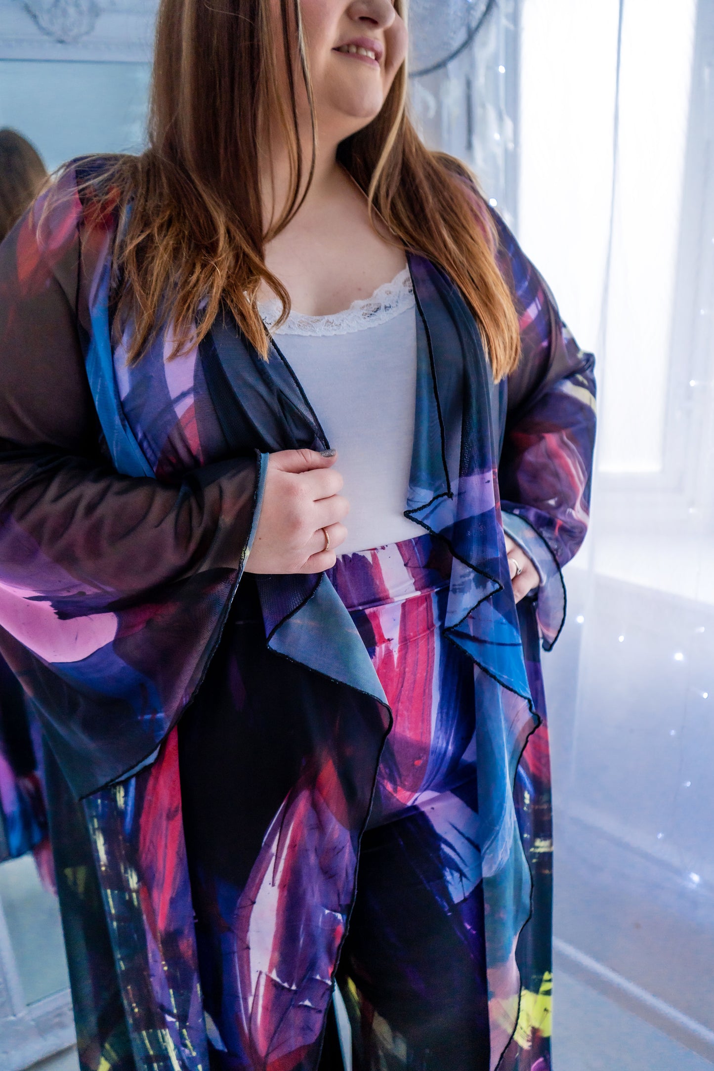 Scarlett & Jo Black Abstract Lounge Pants