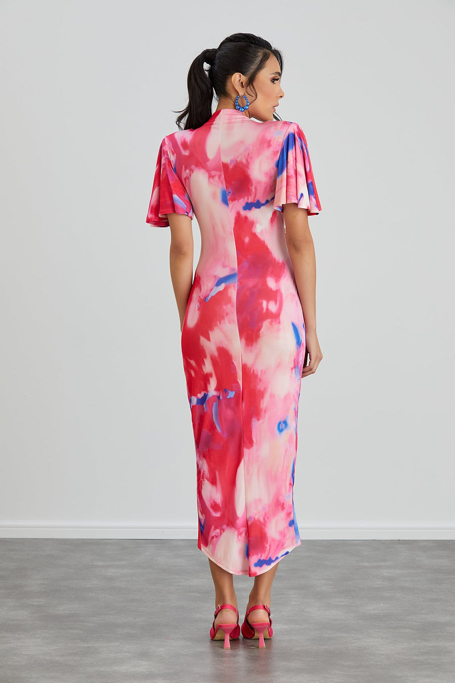Forever Angel Pink Abstract Dress